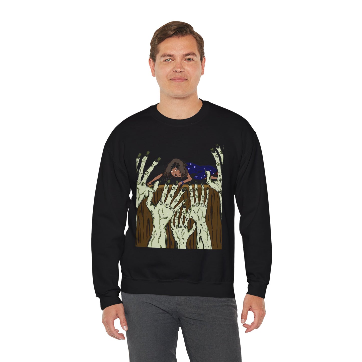 Haunting Hands Crewneck Sweatshirt - Unisex Heavy Blend™