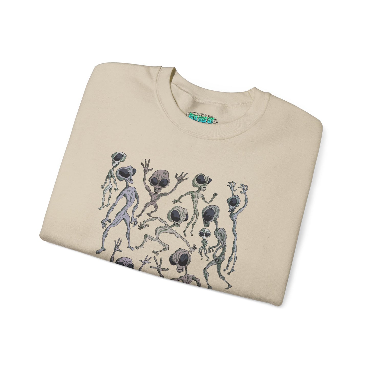 Alien Dance Party Crewneck Sweatshirt - Unisex Heavy Blend™