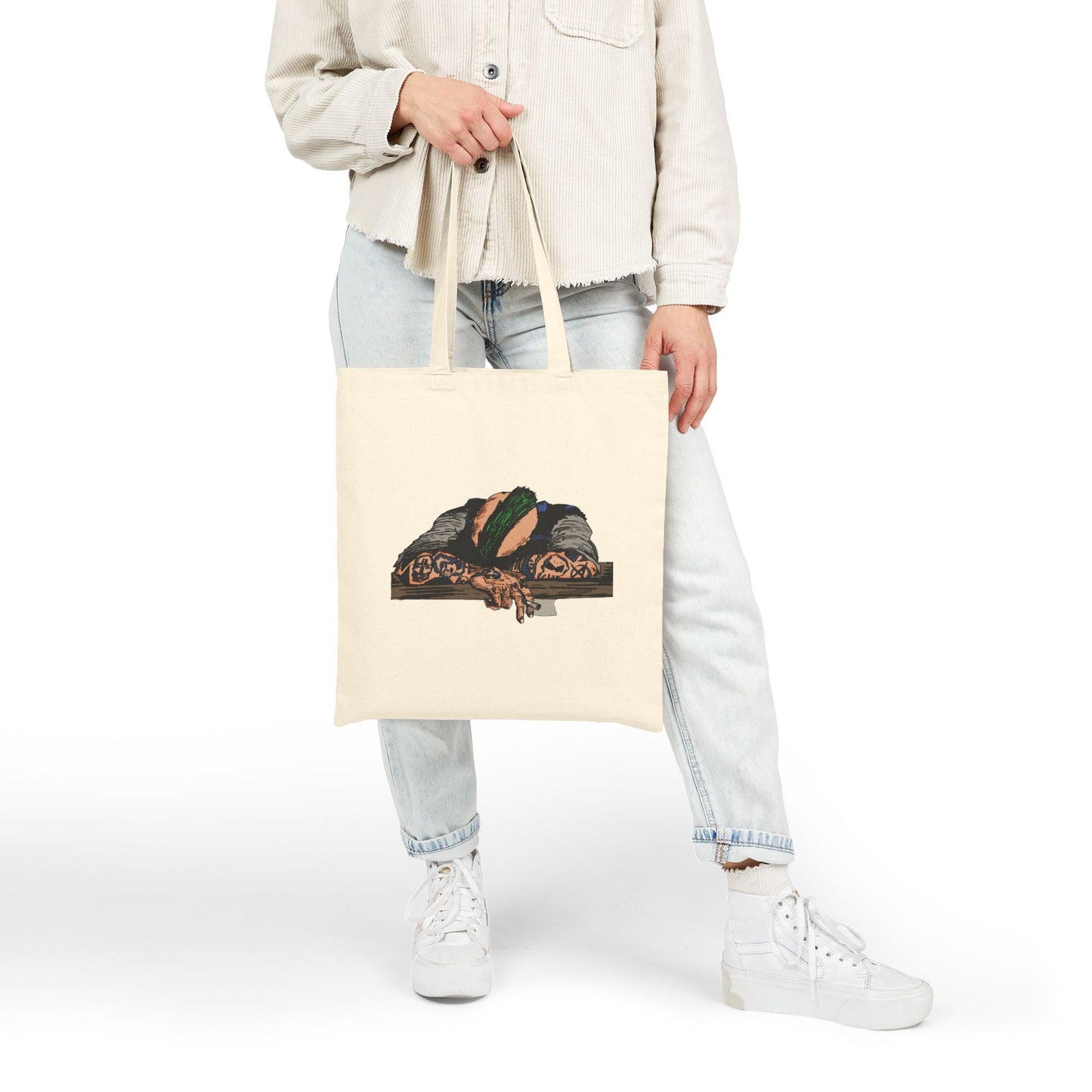 Punk and Done - Canvas Tote Bag — Original Illustration Eco Shopper