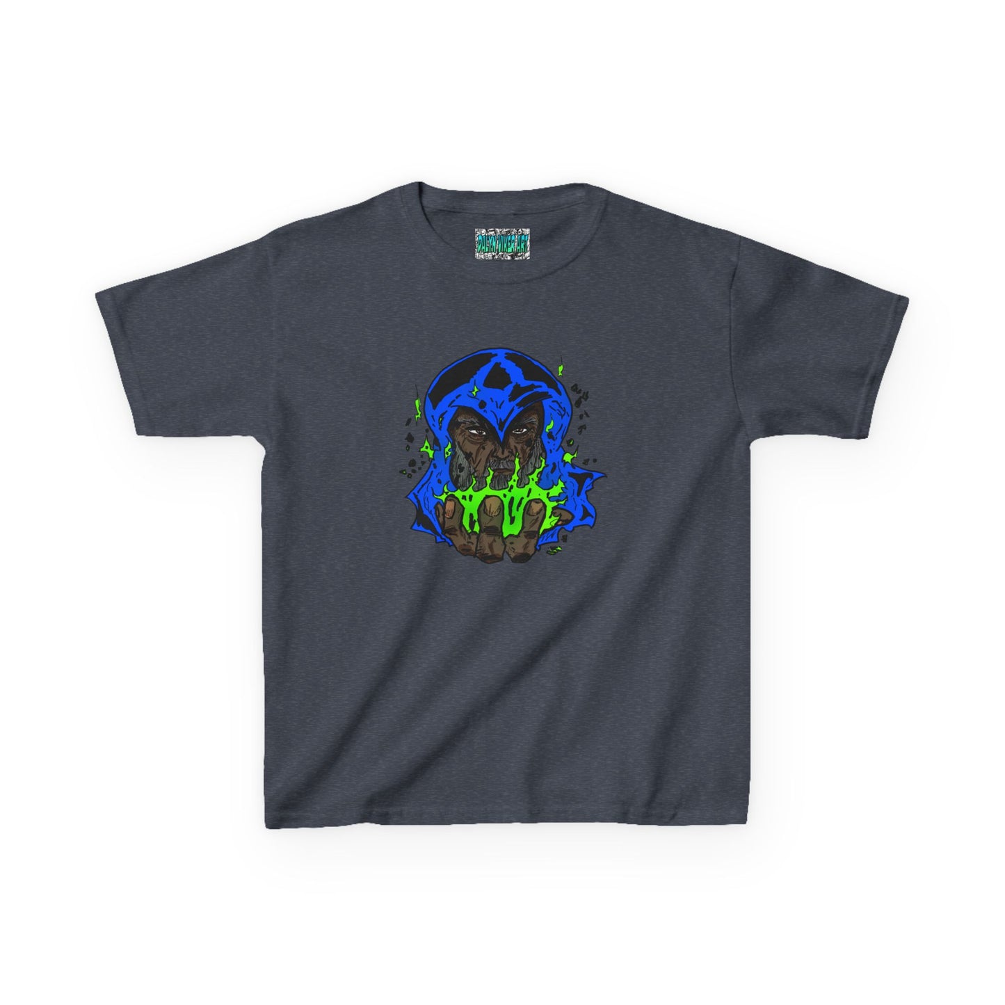 Kids Tee - Cosmic Wizard Magical Fire Sorcery Astro Mysticism Dalyn Viker Art