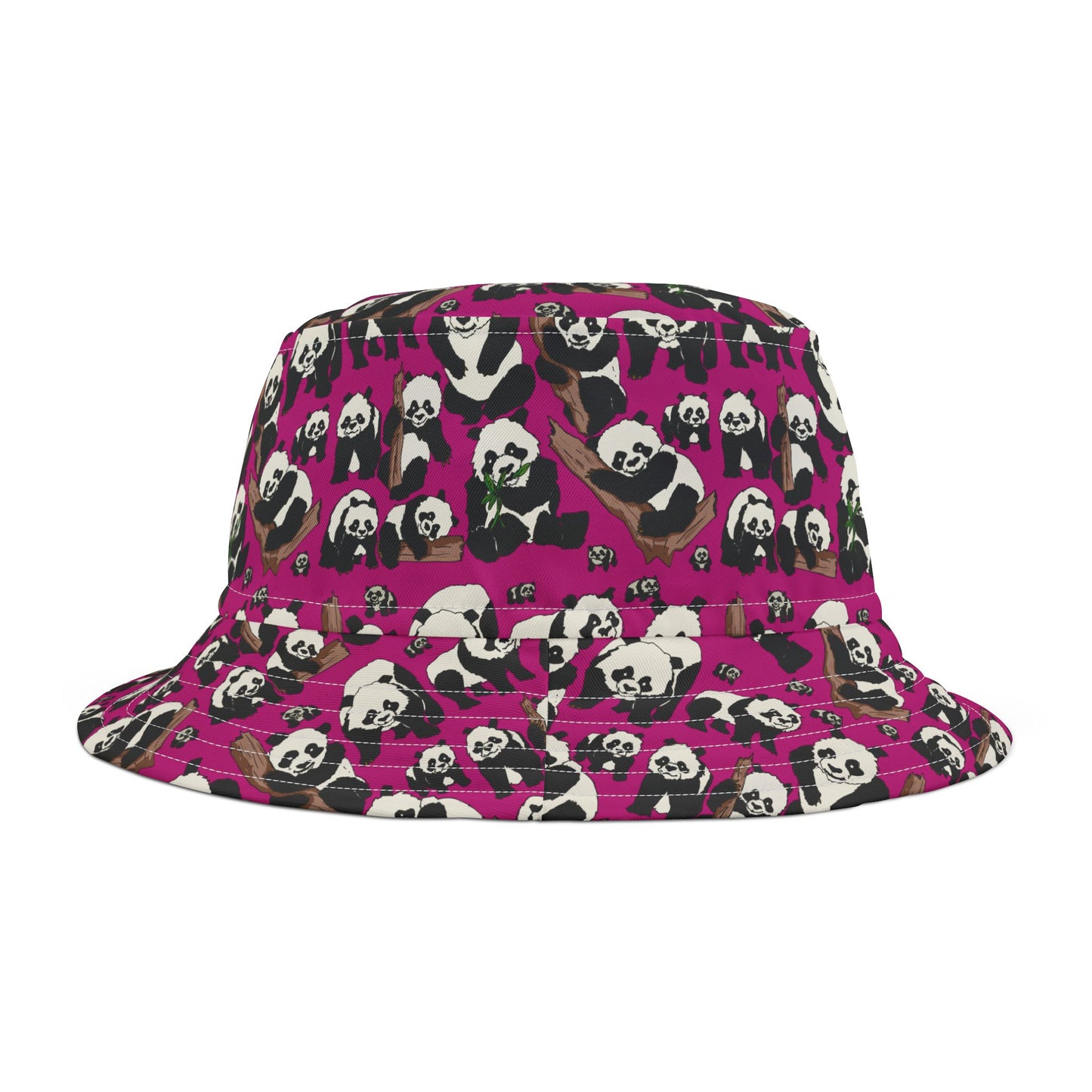 Cute Panda Pattern Bucket Hat, Trendy Summer Accessory, Perfect for Beach Days, Outdoor Festivals, Casual Outings