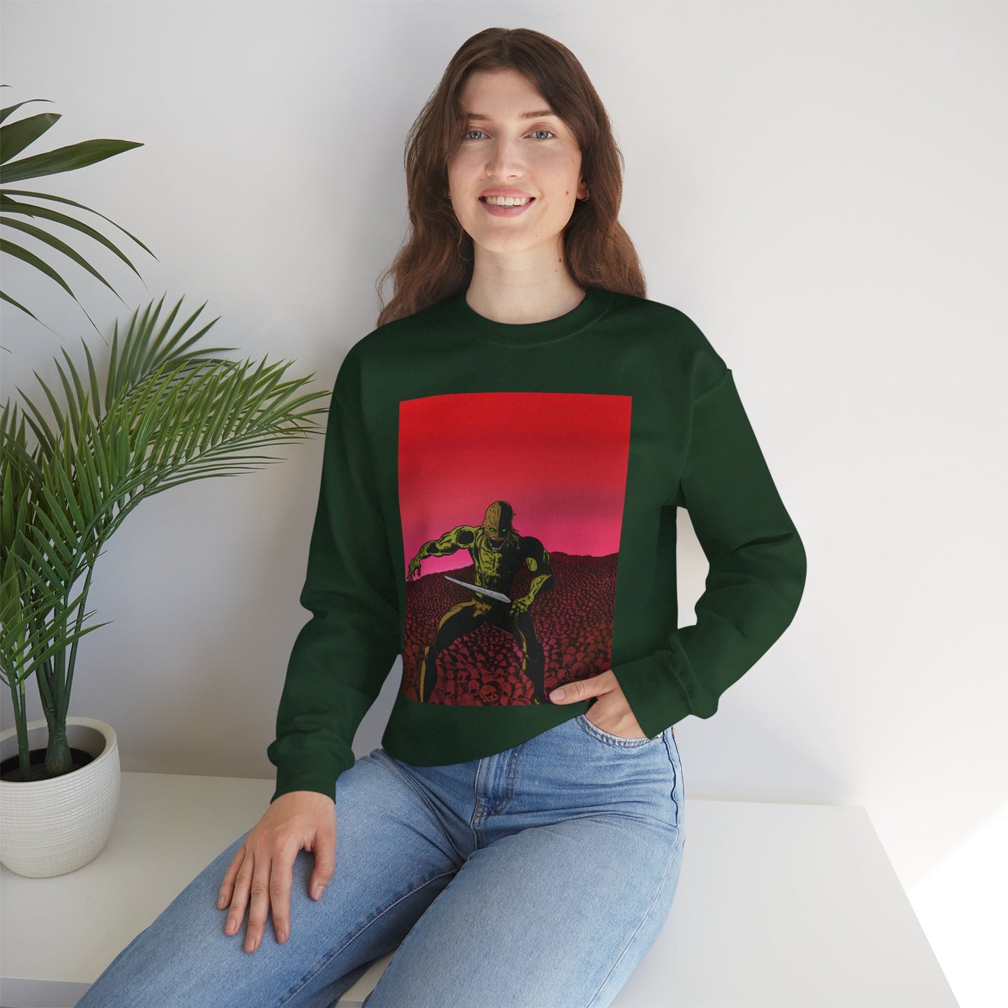 Retro Skull Master Graphic Unisex Crewneck Sweatshirt