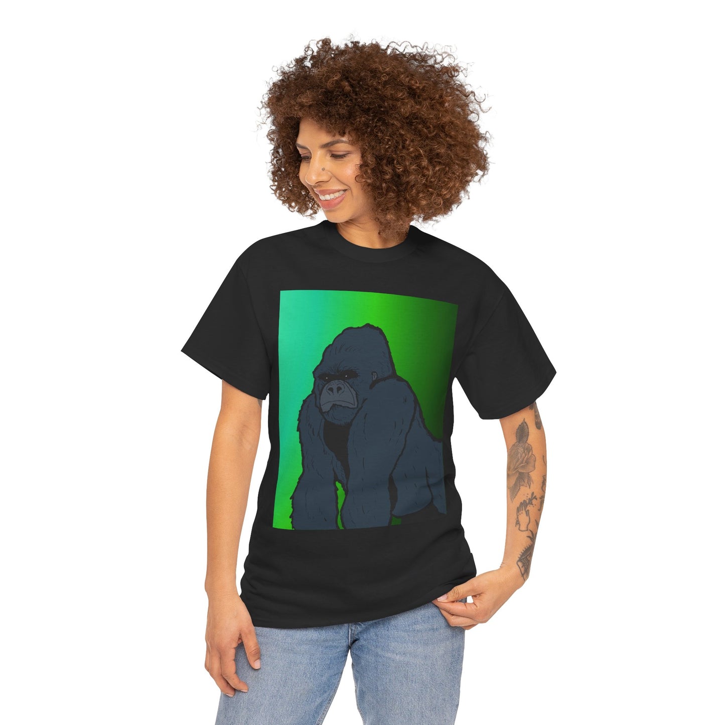Gorilla Portrait Tee – Graphic Ape Illustration T-Shirt