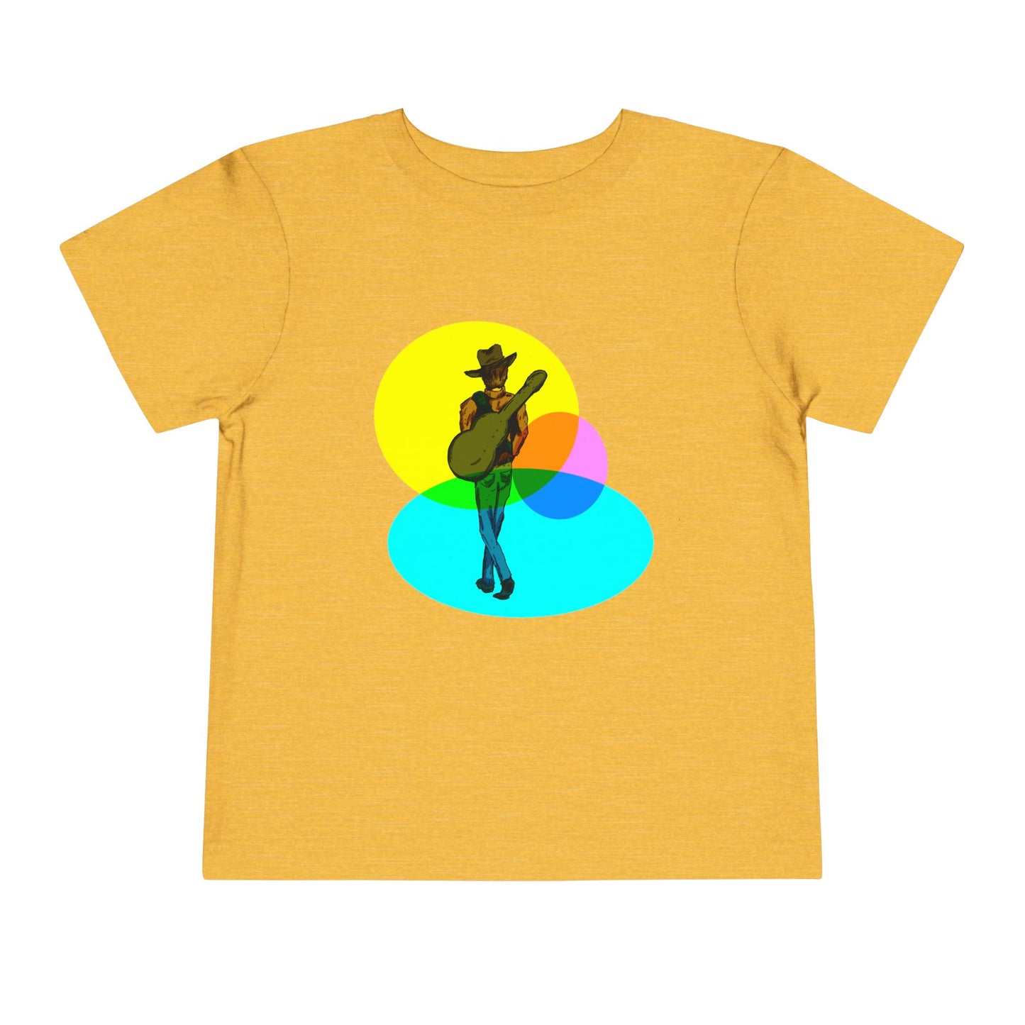 Toddler Tee — Colorful Cowboy Guitar Kids Shirt
