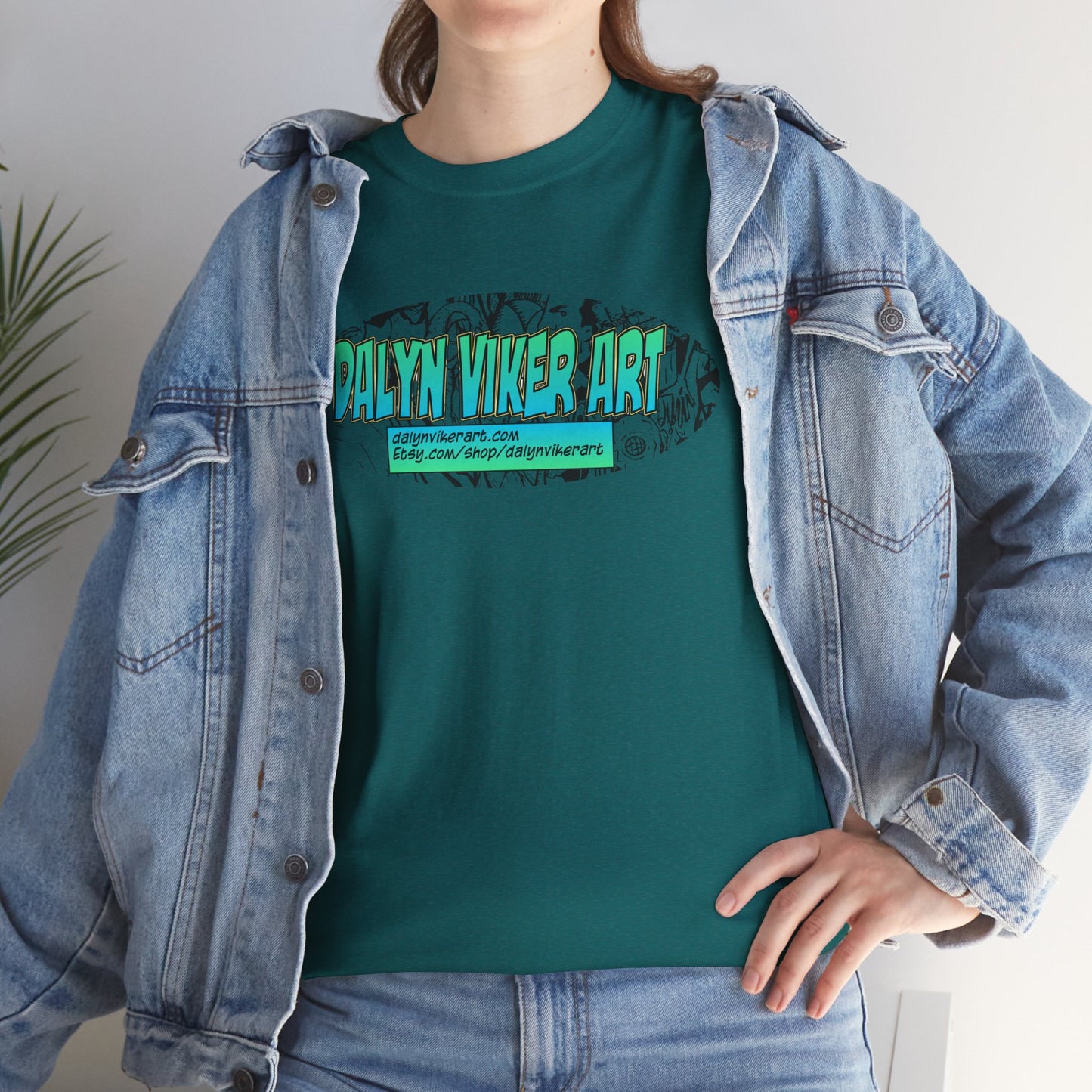 Dalyn Viker Art Logo - Artistic Unisex Tee with Abstract Design, Cool Graphic Shirt for Art Lovers, Perfect Gift for Creatives, Casual Wear, Summer Essential