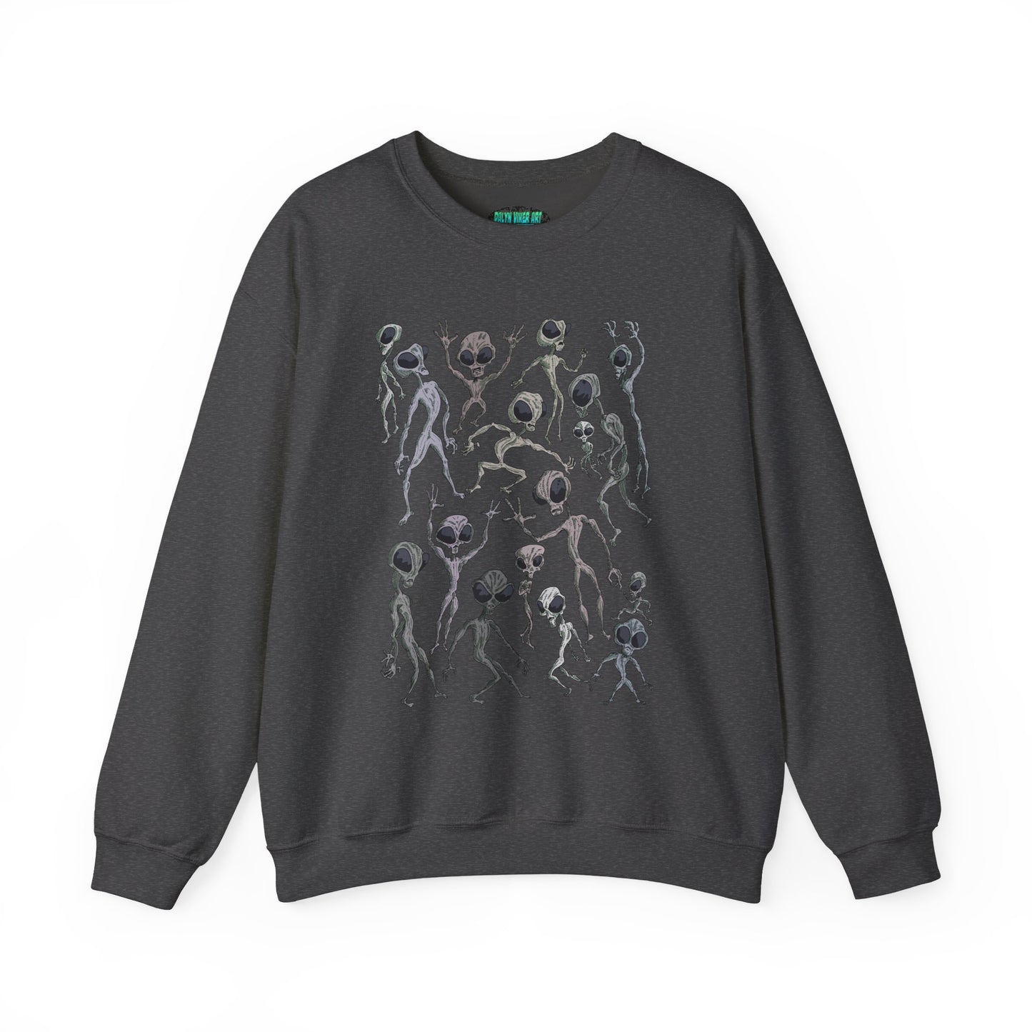 Alien Dance Party Crewneck Sweatshirt - Unisex Heavy Blend™