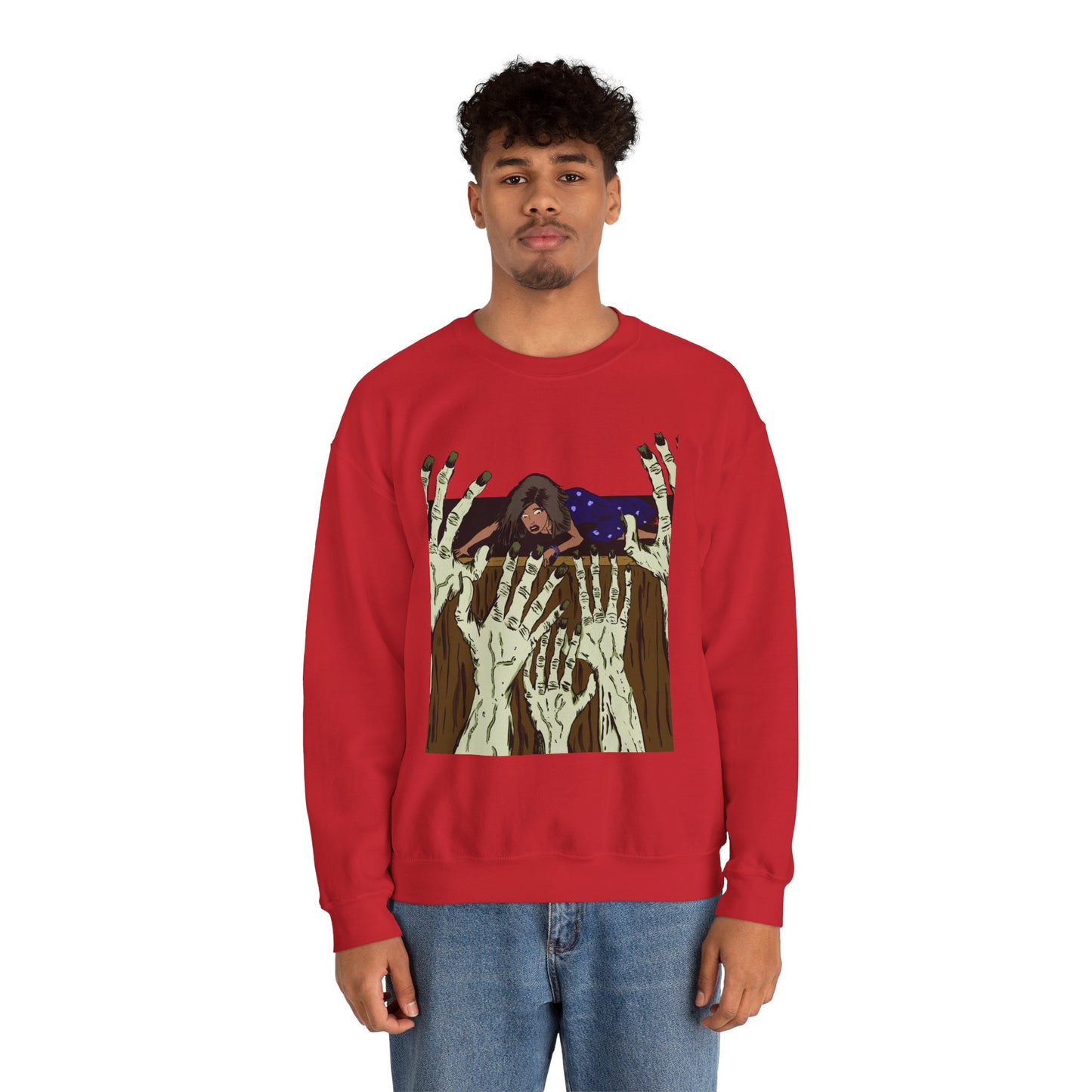 Haunting Hands Crewneck Sweatshirt - Unisex Heavy Blend™