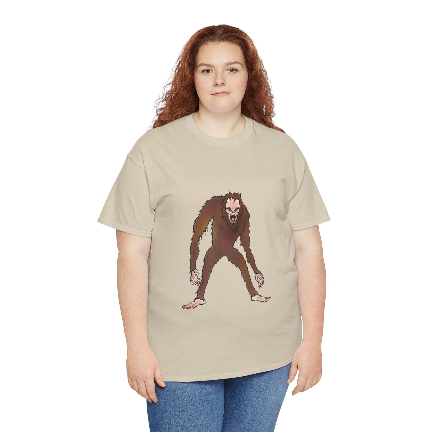 Bigfoot Sketch T‑Shirt — Retro Sasquatch Graphic Tee
