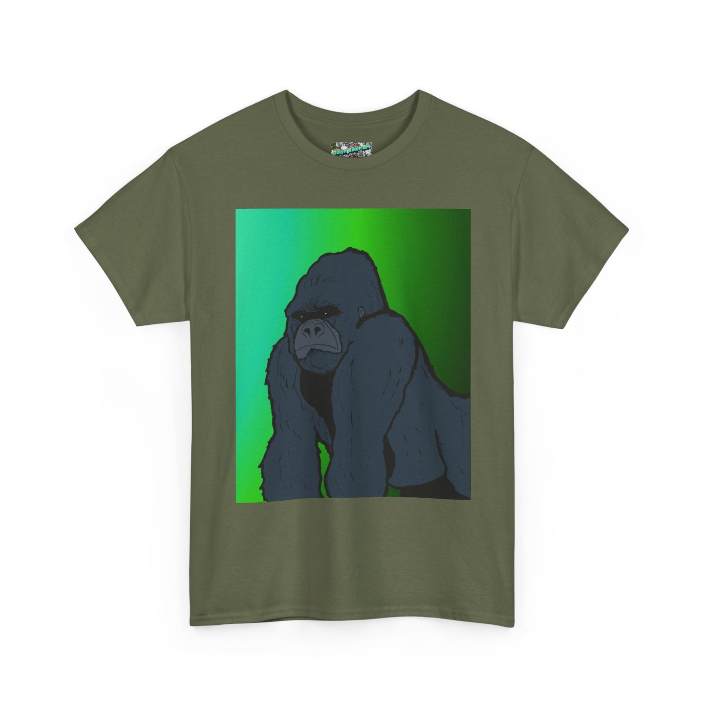 Gorilla Portrait Tee – Graphic Ape Illustration T-Shirt