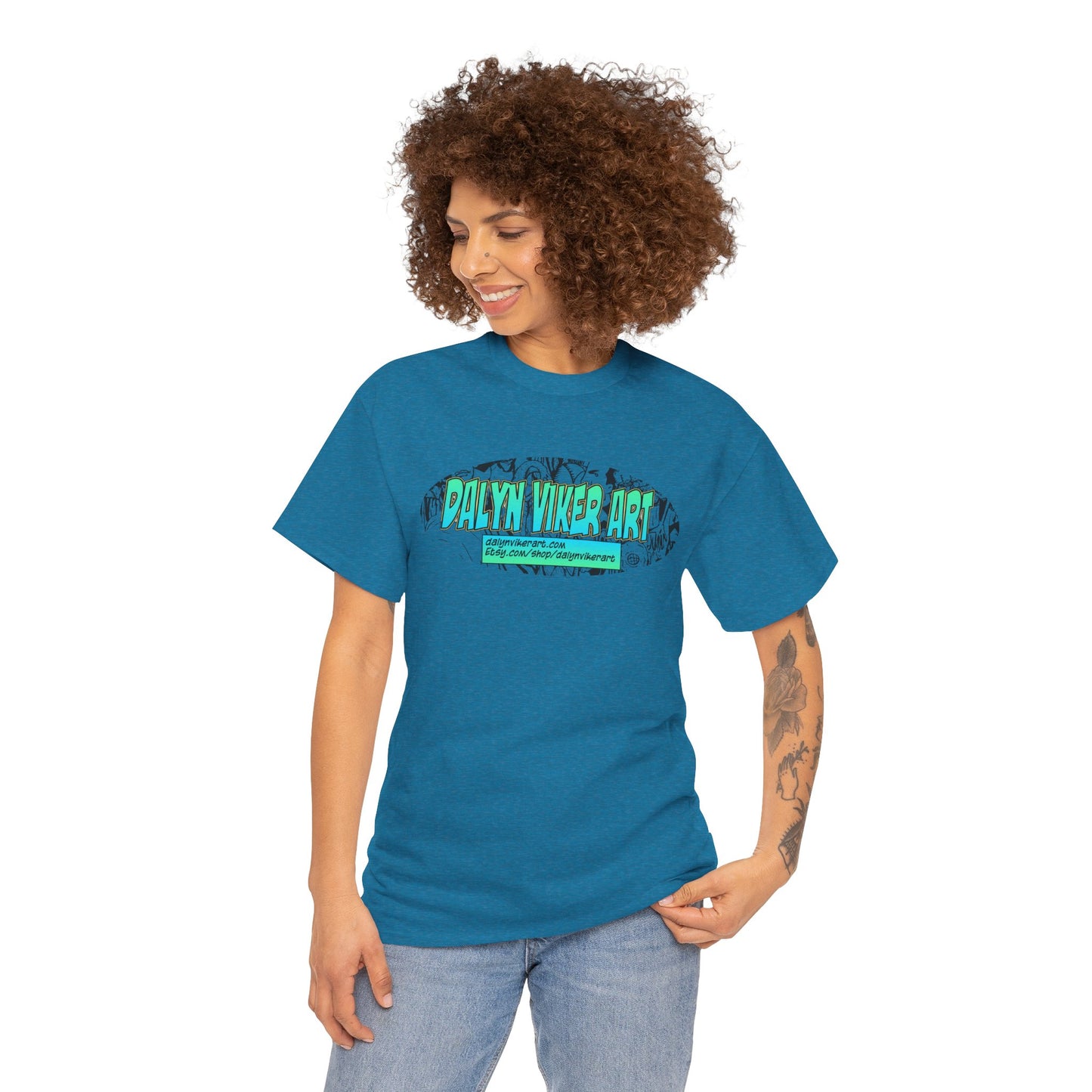Dalyn Viker Art Logo - Artistic Unisex Tee with Abstract Design, Cool Graphic Shirt for Art Lovers, Perfect Gift for Creatives, Casual Wear, Summer Essential