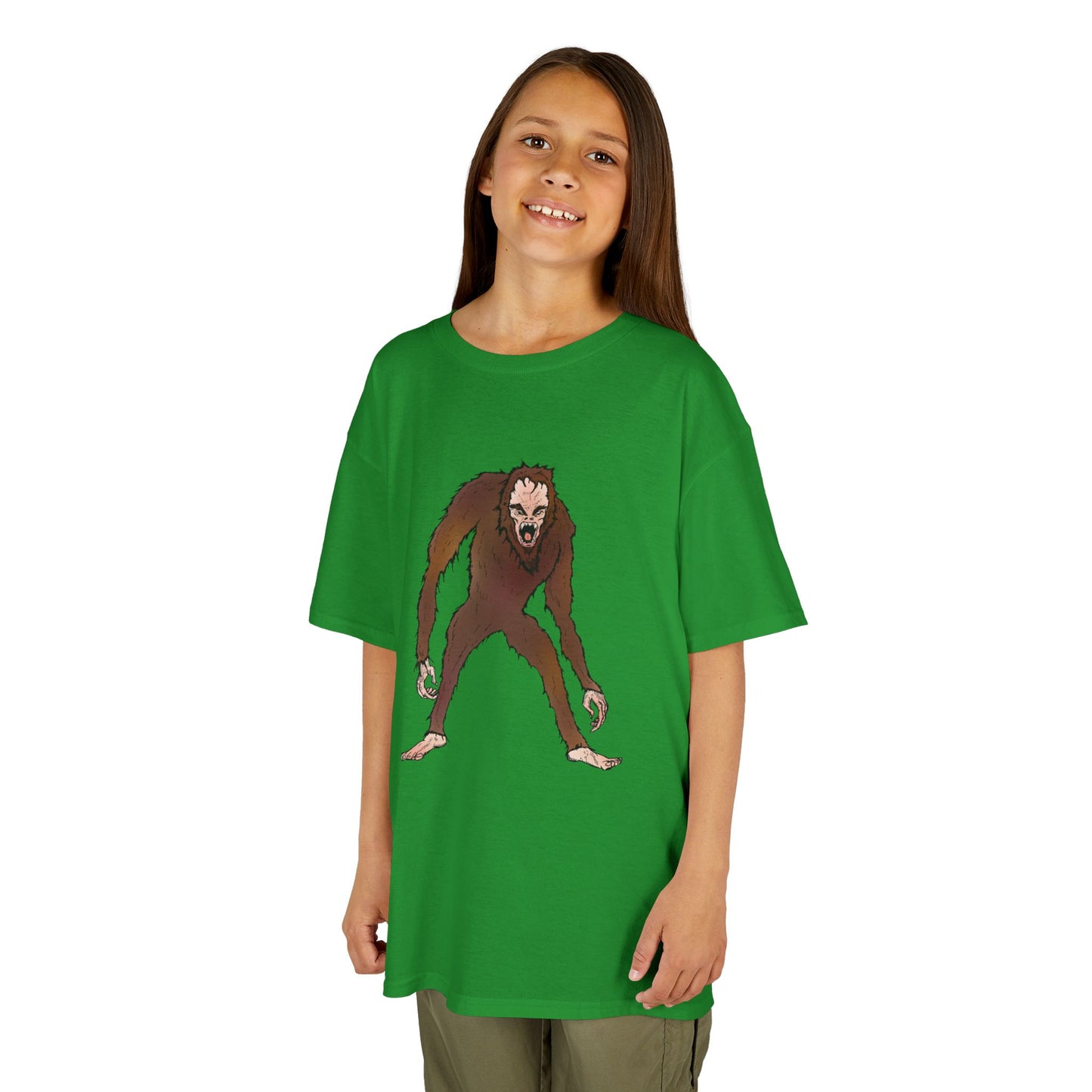 Kids Tee — Playful Sasquatch/Yeti Monster Graphic