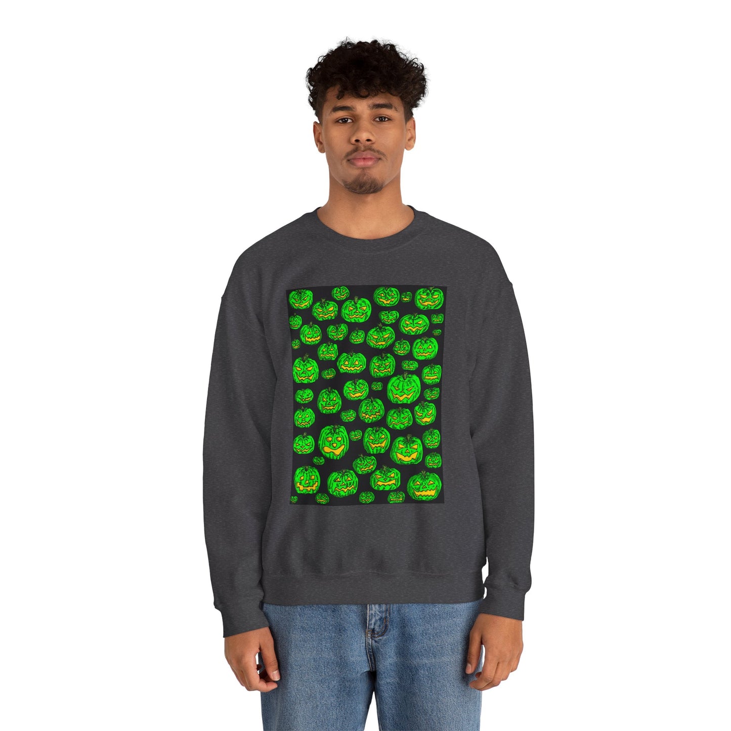Halloween Pumpkin Crewneck Sweatshirt