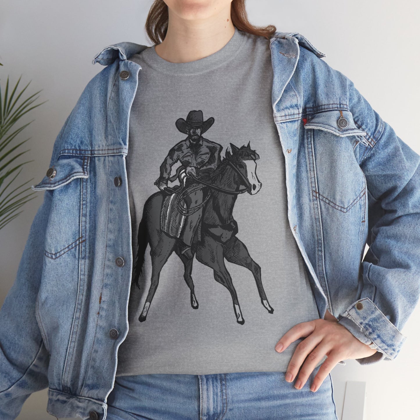 Cowboy on Horseback T‑Shirt — Vintage Western Rodeo Tee
