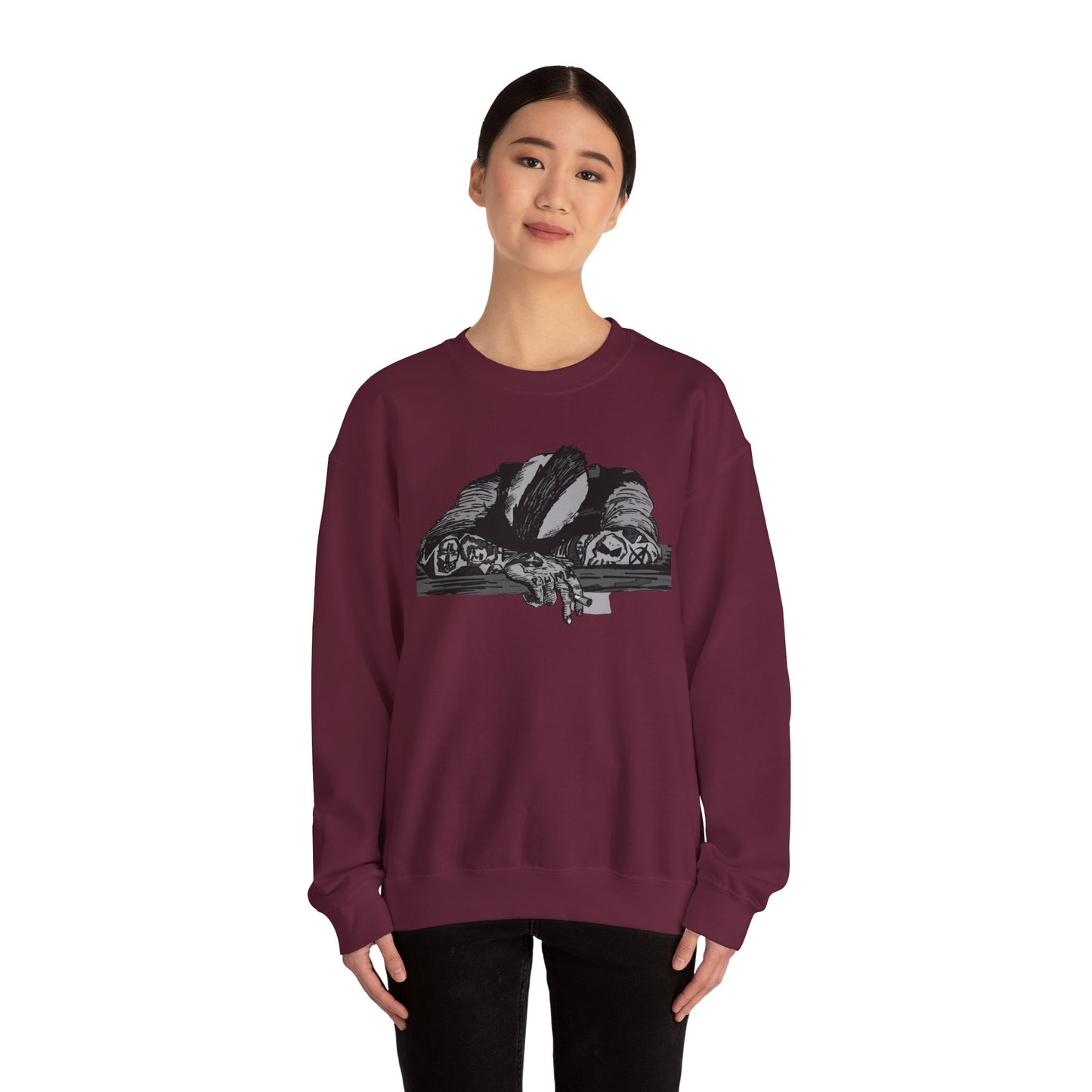 Punk and Done Graphic Crewneck Sweatshirt for Everyday Comfort