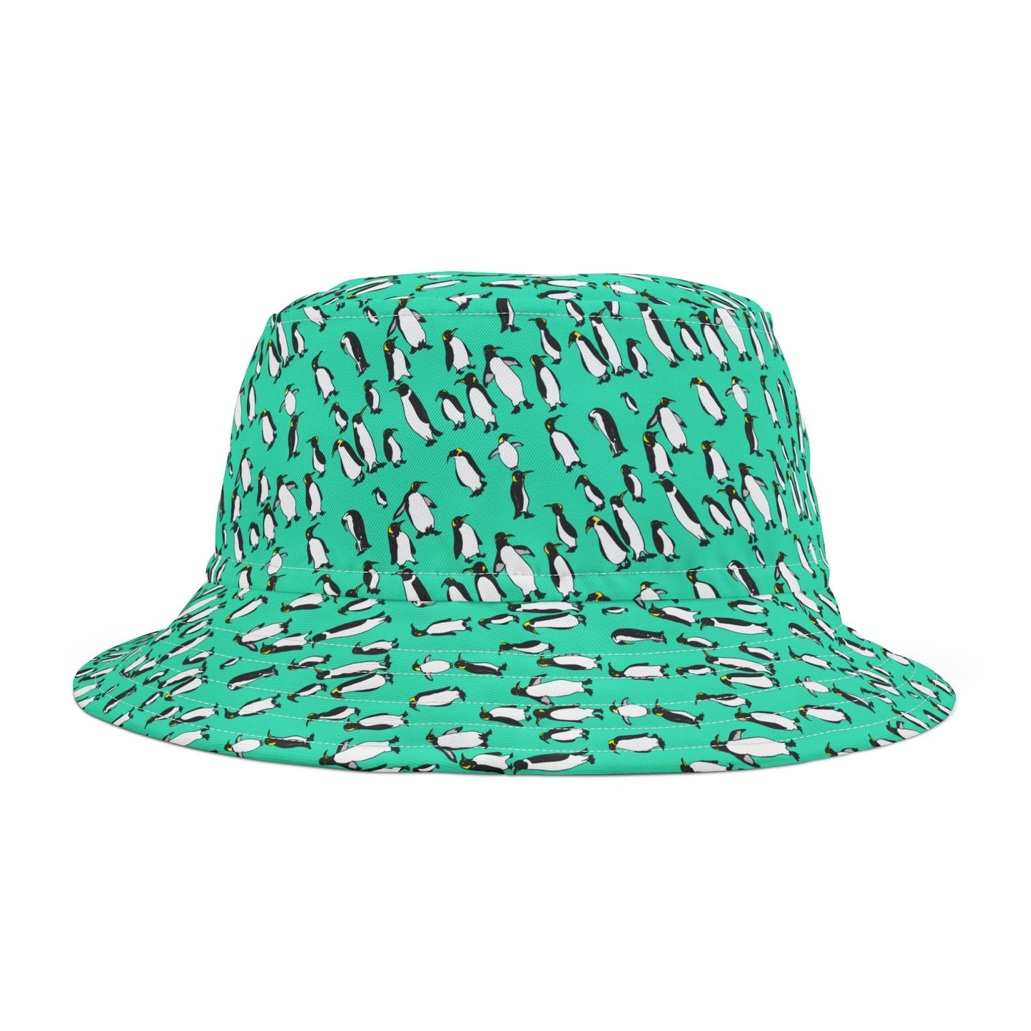 Playful Penguin Pattern Bucket Hat - Trendy Summer Accessory, Beachwear, Outdoor Fun, Gift for Him/Her, Vacation Must-Have
