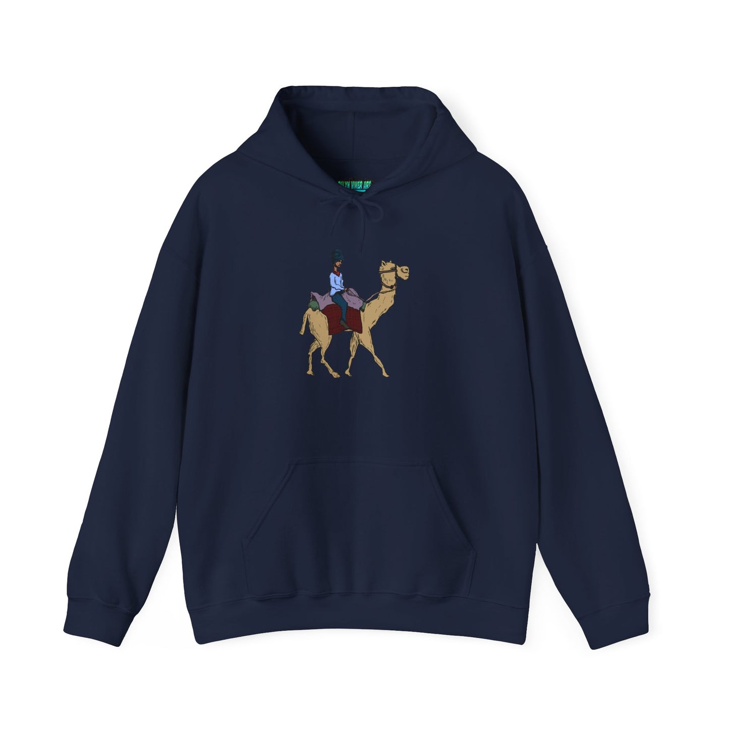 Camel Ride Hoodie, Cozy Unisex Pullover Sweatshirt, Fun Animal Lover Gift, Perfect for Travel & Adventure Enthusiasts