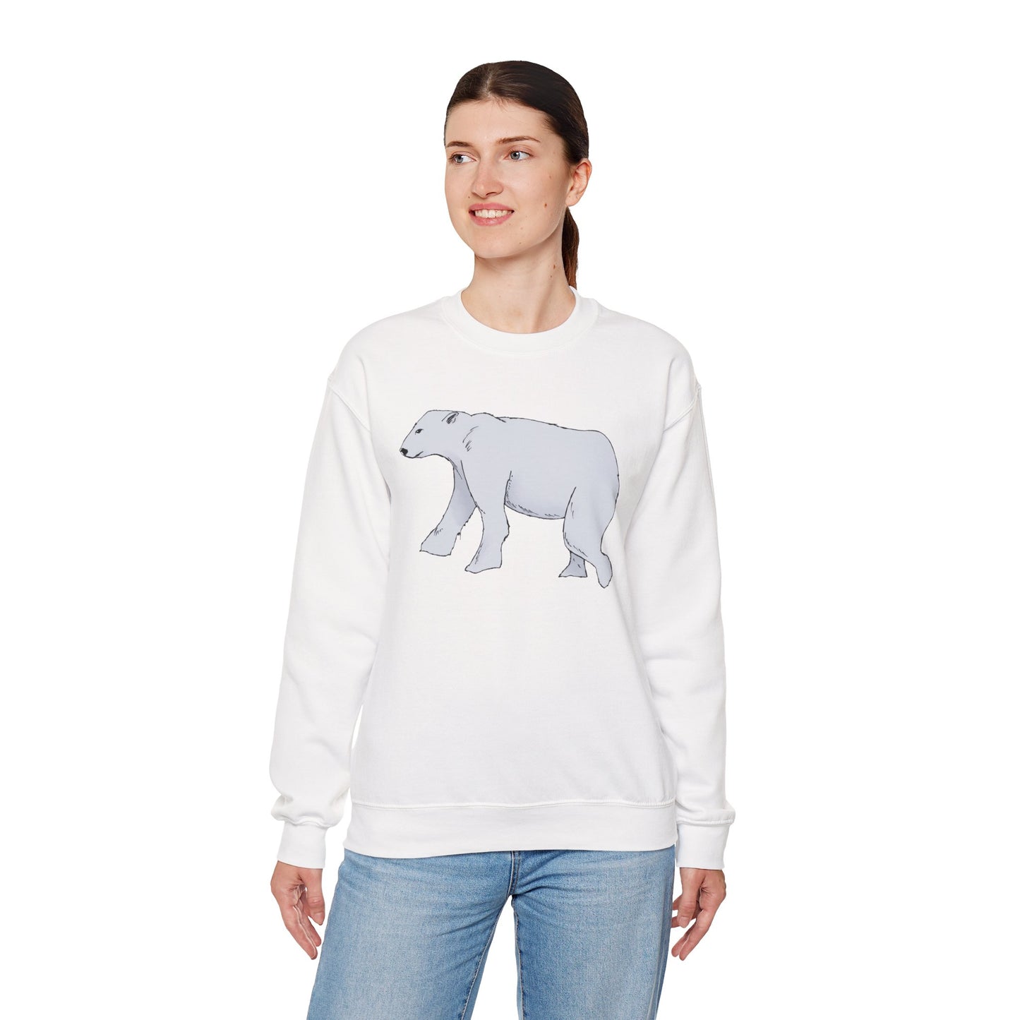 Cozy Polar Bear Crewneck Sweatshirt