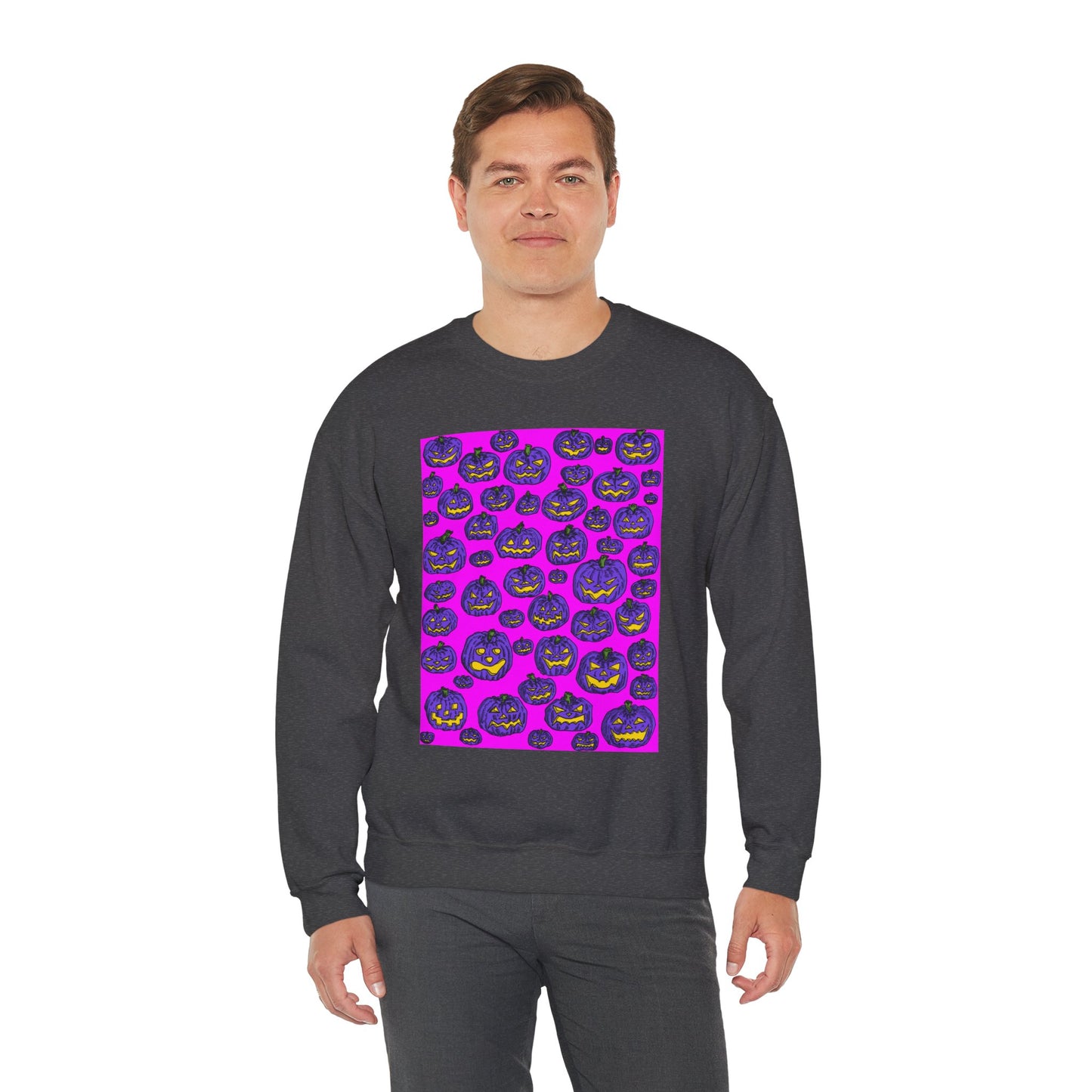 Halloween Pumpkin Crewneck Sweatshirt