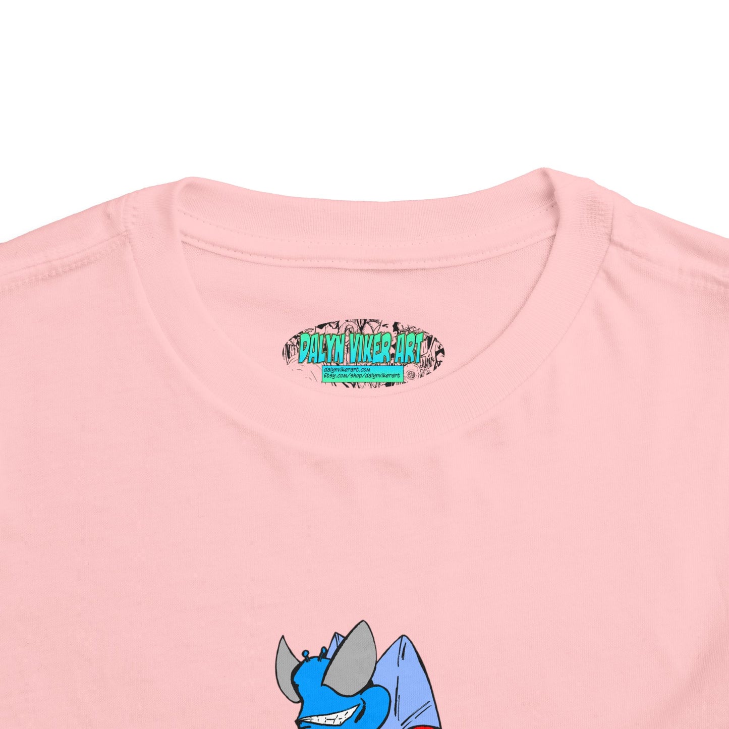 Astro-Fly Toddler Tee — Brave Blue Superhero Bug Graphic