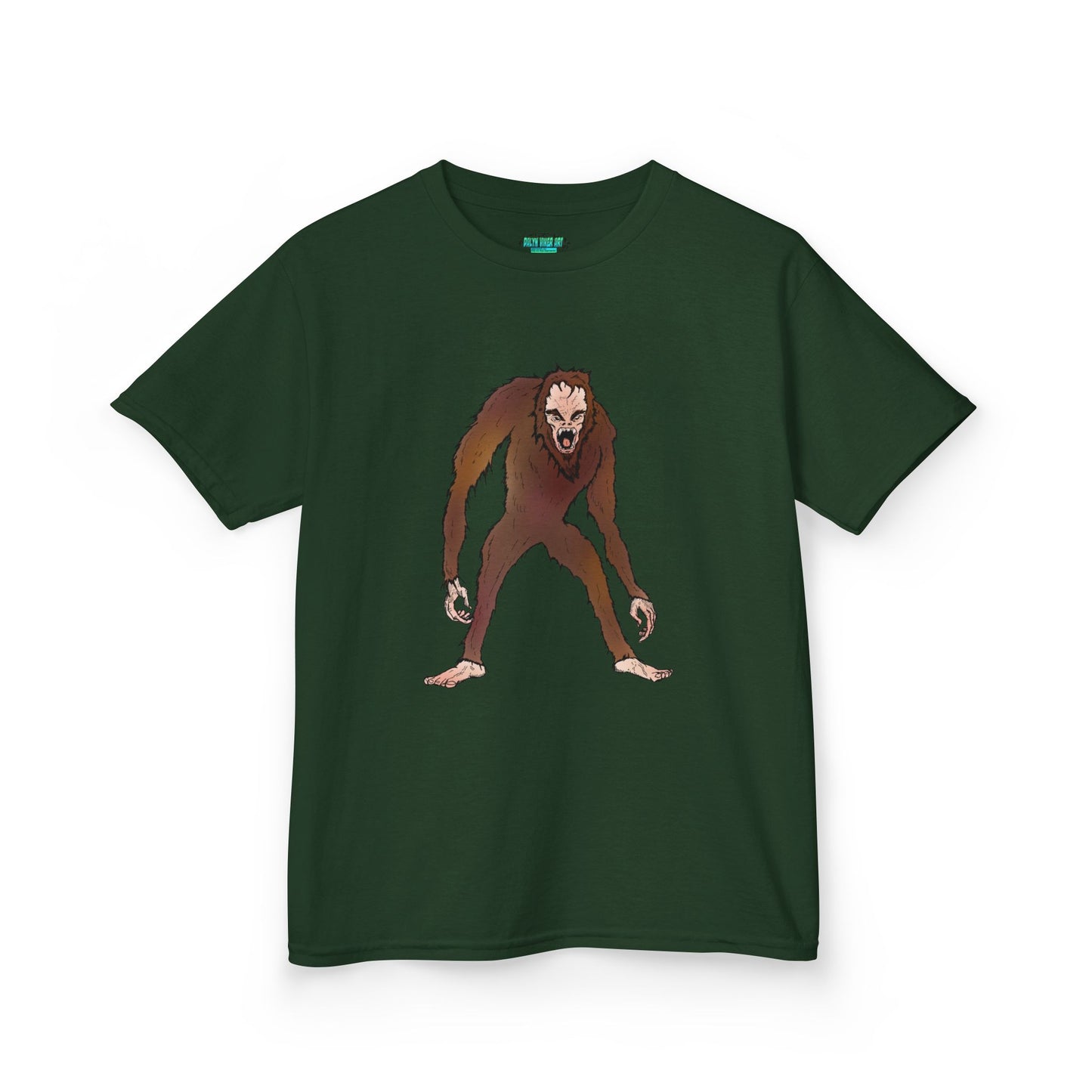 Kids Tee — Playful Sasquatch/Yeti Monster Graphic