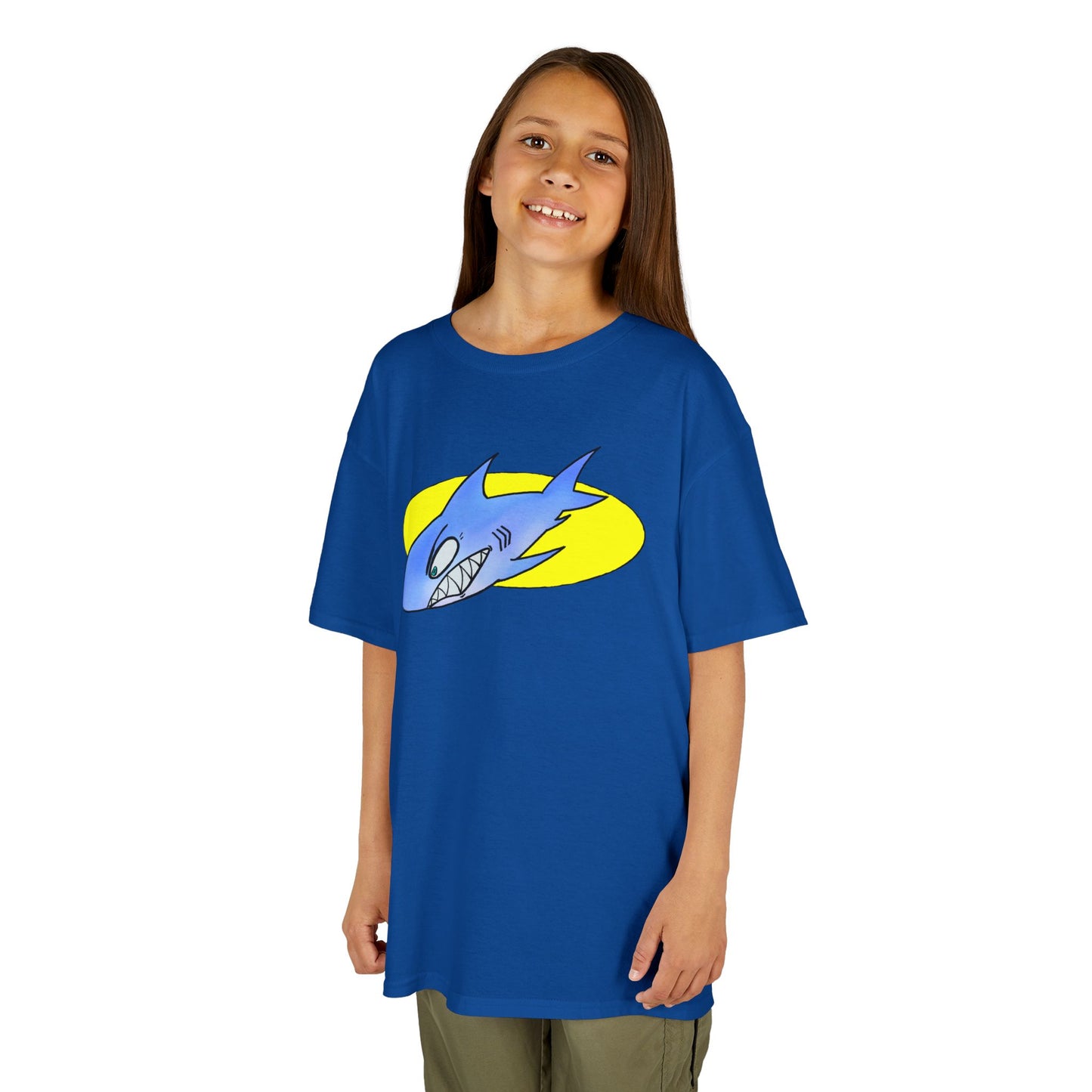 Cool Shark Graphic Kids Tee, Fun T-Shirt for Boys, Lightweight Summer Apparel, Gifts for Young Ocean Lovers, Birthday and Holiday Wear
