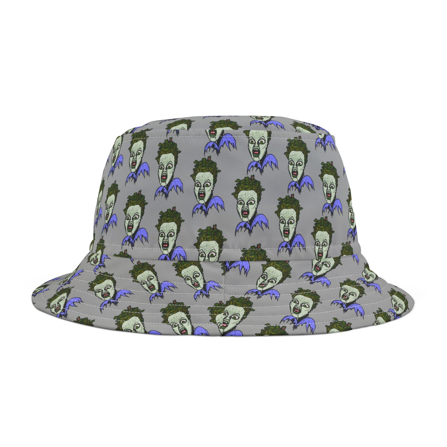 Unique Medusa AOP Bucket Hat for Trendsetters | Stylish Bucket Hat, Streetwear Accessories, Festival Fashion, Summer Hat, Unisex Style
