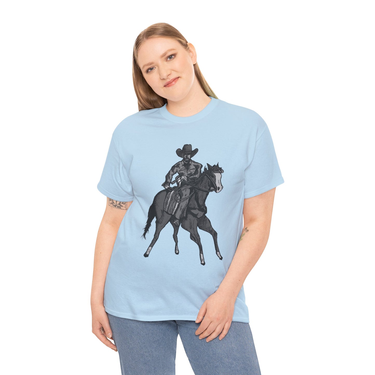 Cowboy on Horseback T‑Shirt — Vintage Western Rodeo Tee