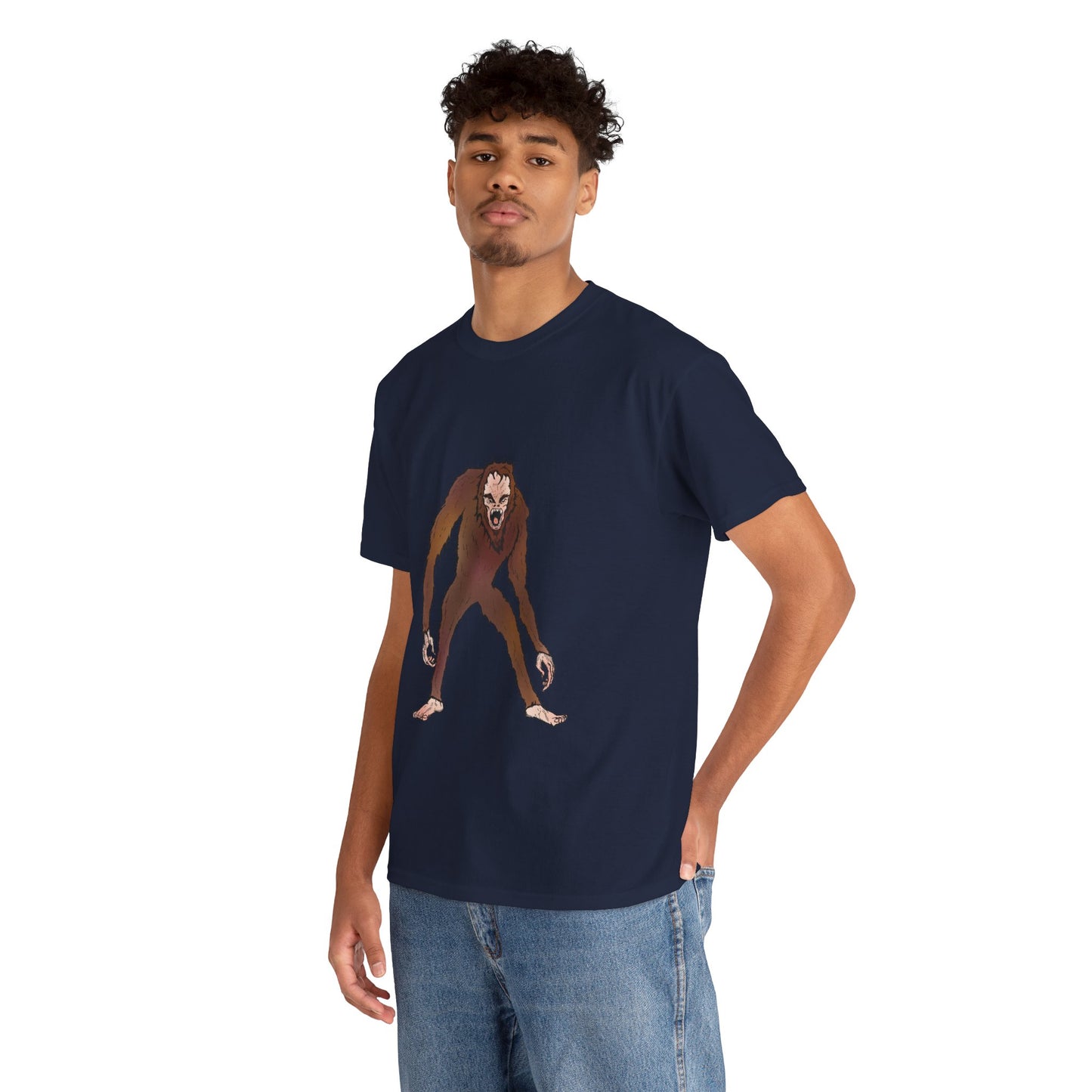 Bigfoot Sketch T‑Shirt — Retro Sasquatch Graphic Tee