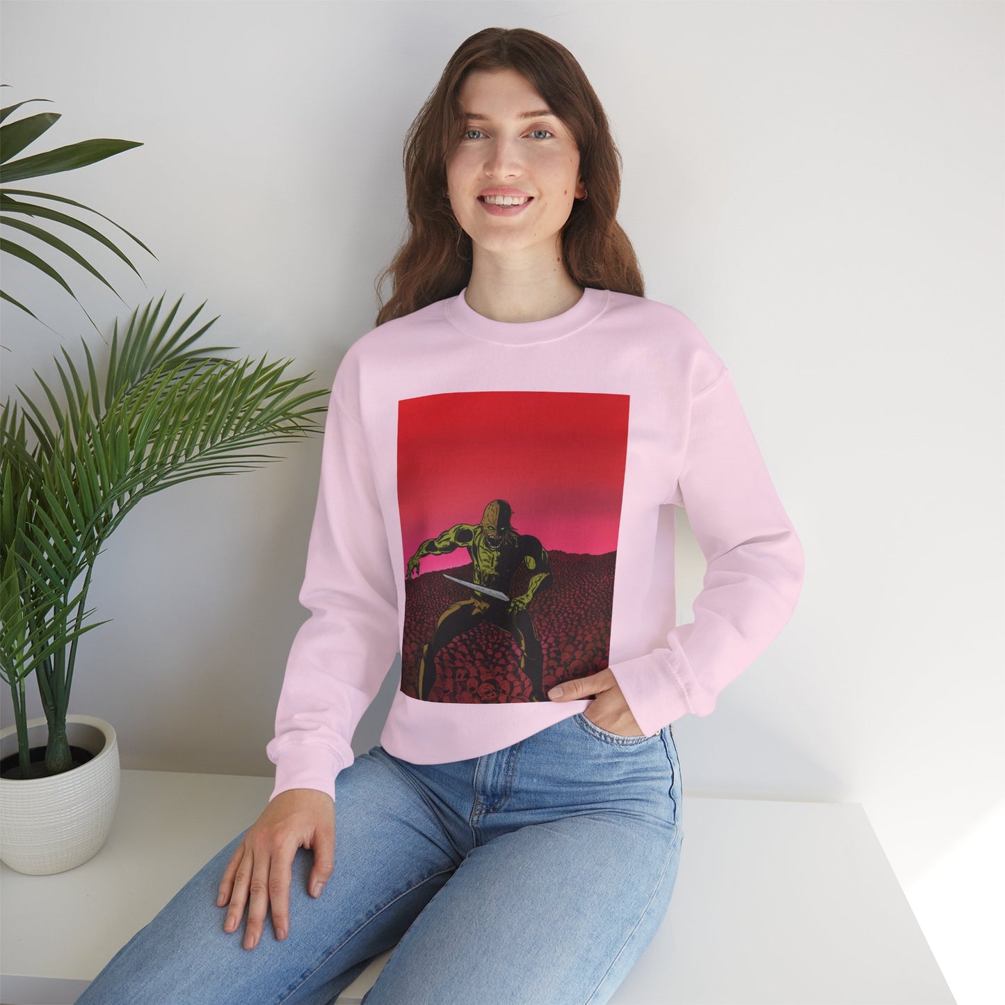Retro Skull Master Graphic Unisex Crewneck Sweatshirt