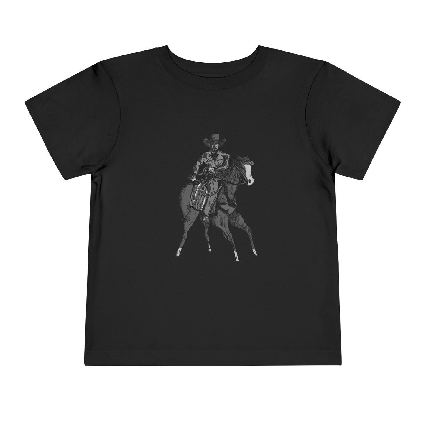 Toddler Western Cowboy Tee — Horseback Rider Graphic Shirt
