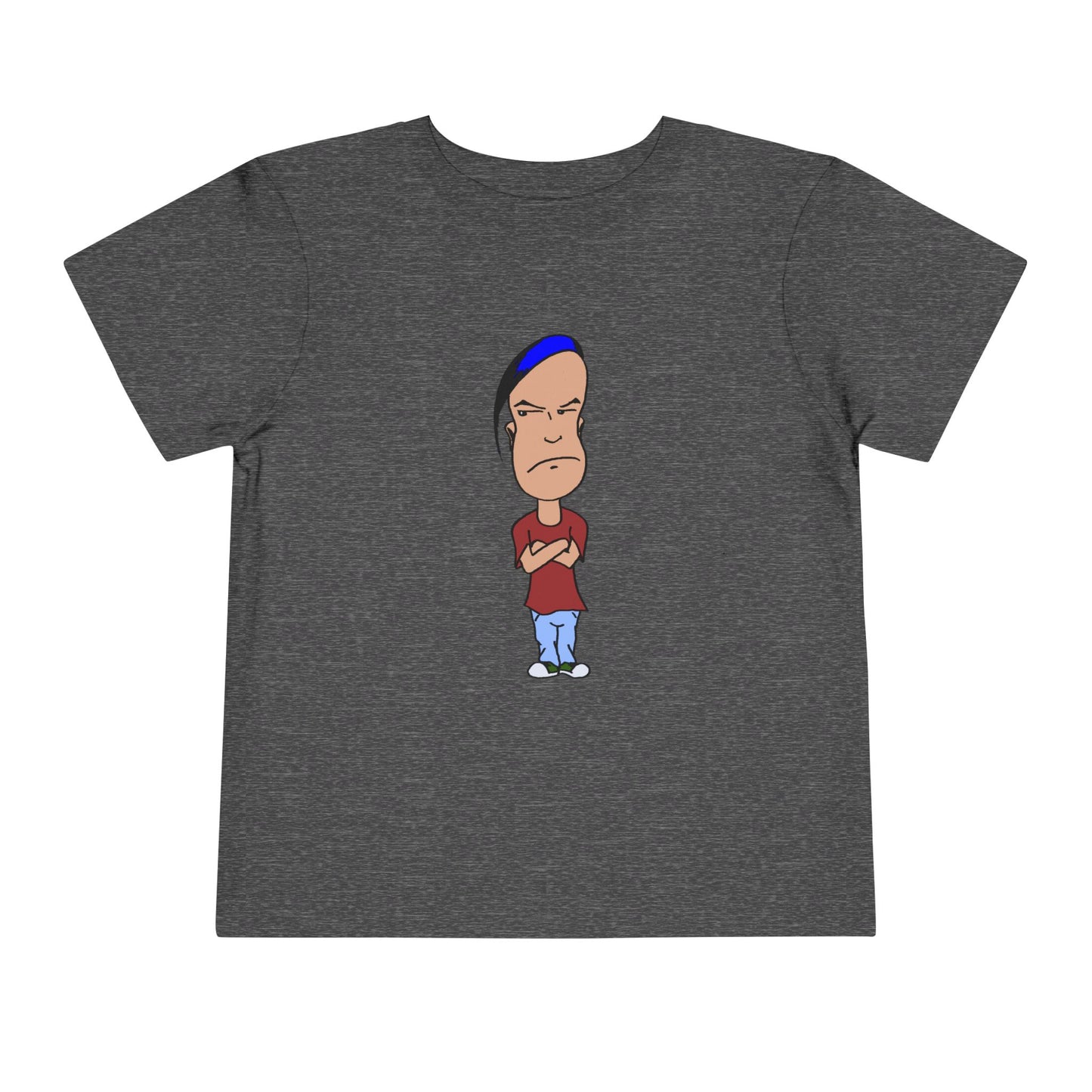 Smug Grumpy Kid Cartoon Toddler Tee