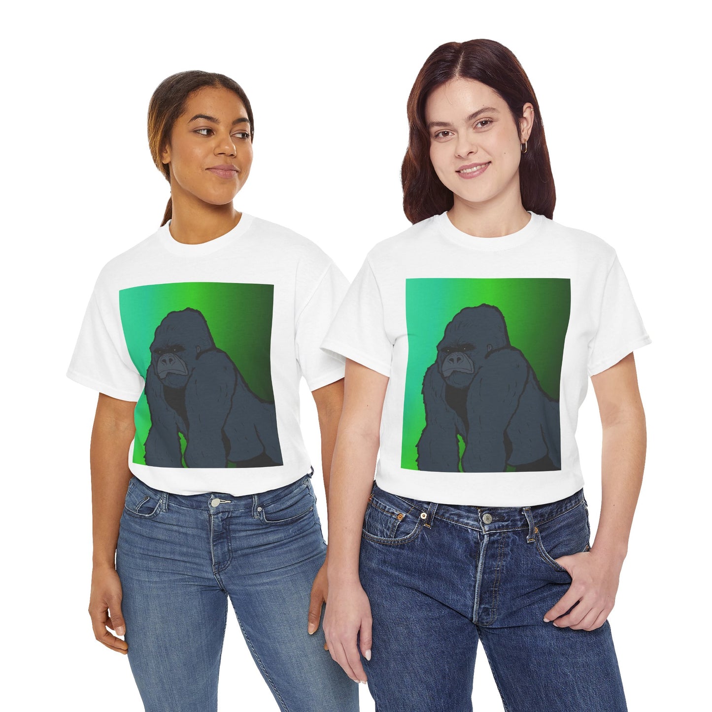 Gorilla Portrait Tee – Graphic Ape Illustration T-Shirt
