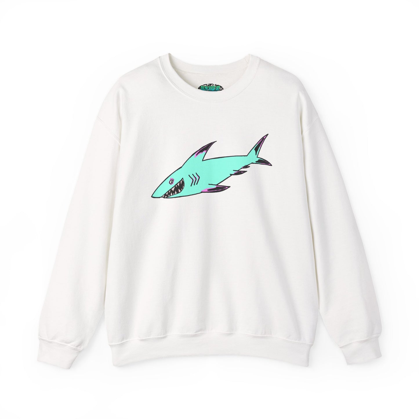 Charming Shark Graphic Sweatshirt - Unisex Heavy Blend™ Crewneck