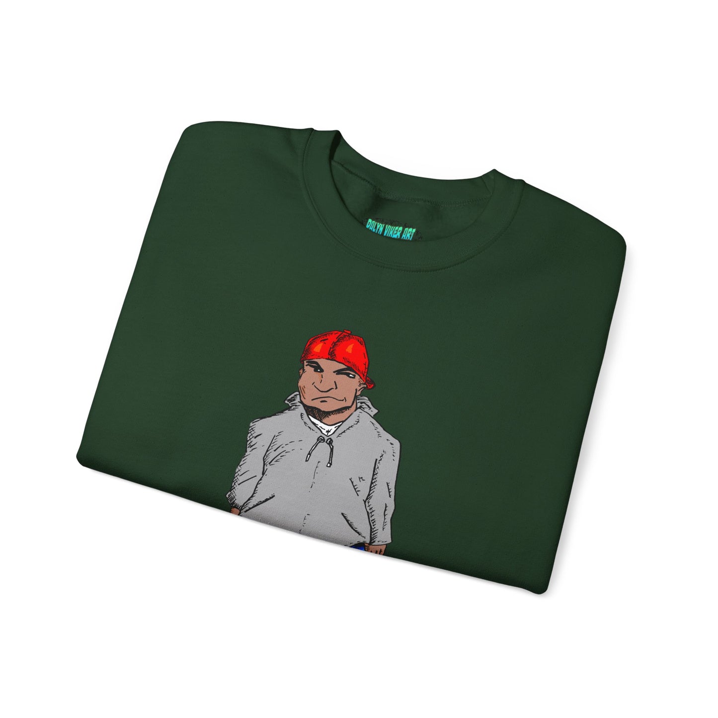 Urban Street Fun Character Boots Art Unisex Crewneck Sweatshirt