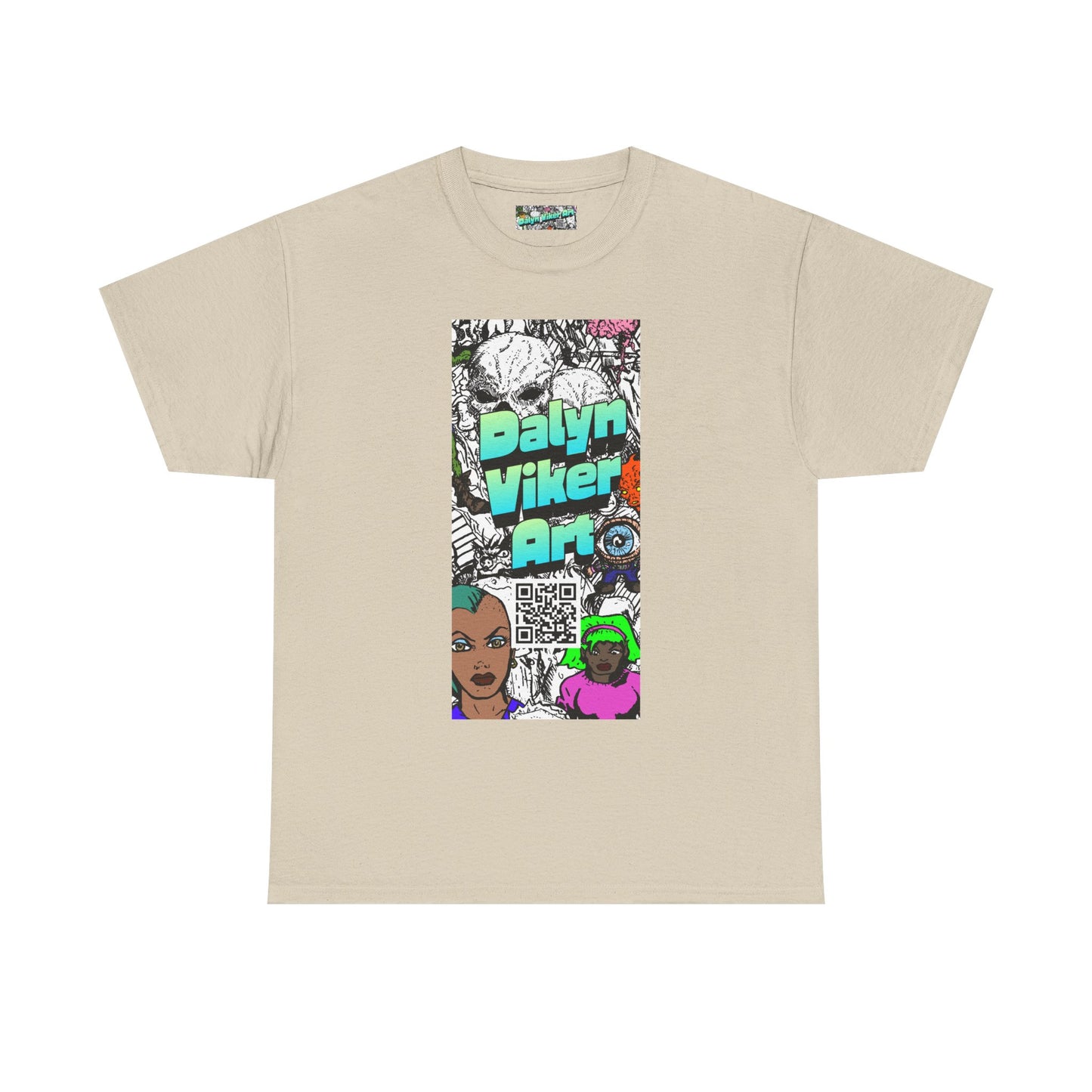 Graphic Art T-Shirt — "Dalyn Viker Art" Vertical Collage Tee