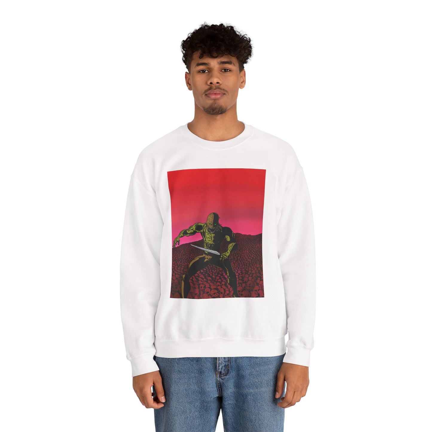 Retro Skull Master Graphic Unisex Crewneck Sweatshirt