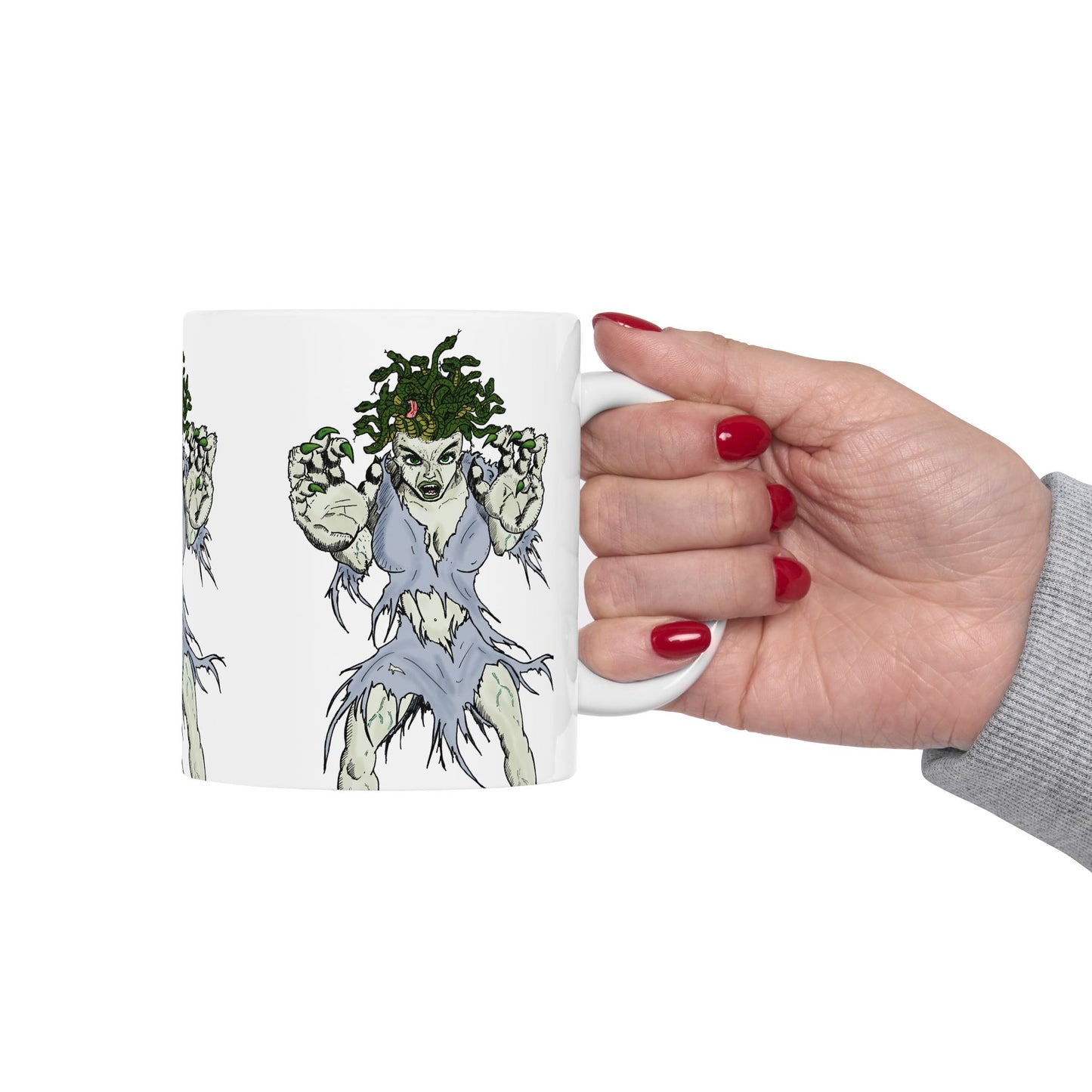 Medusa Ceramic Mug, (11oz)