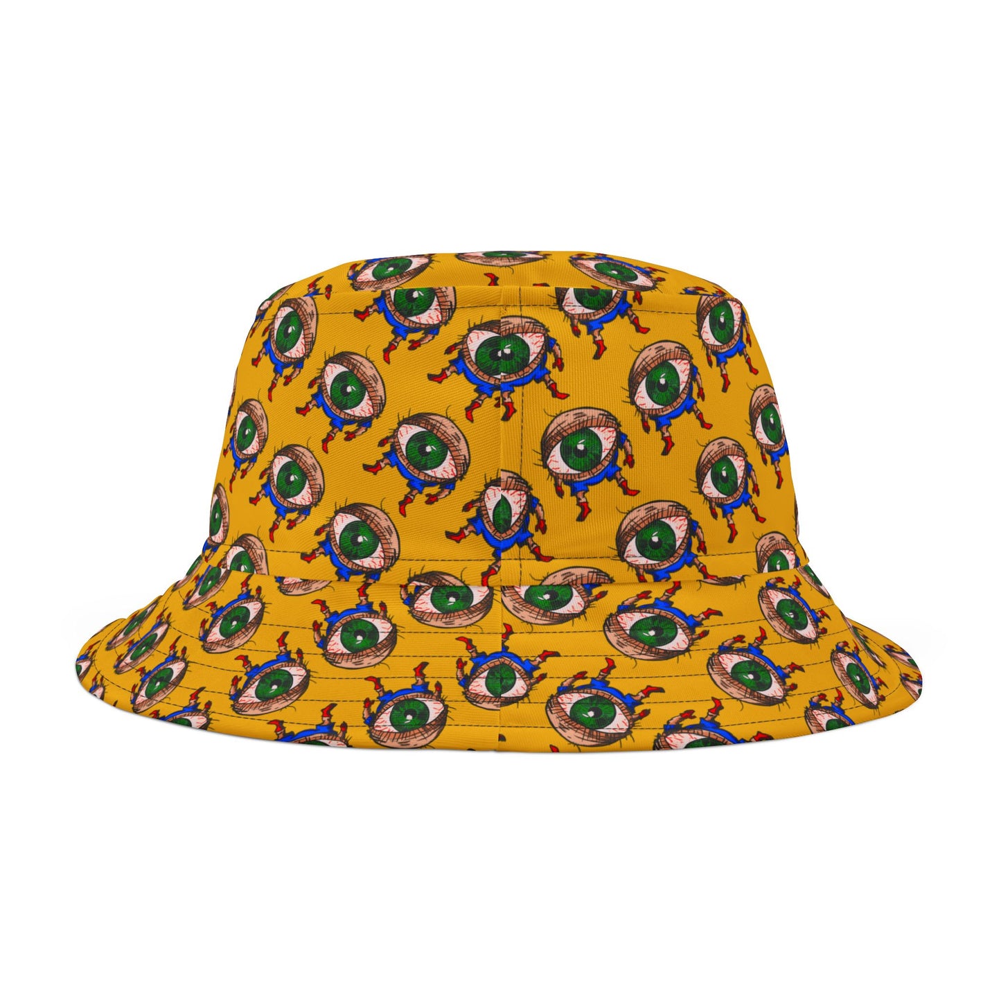 Terrif-EYE-ing Colorful Cartoon Eye Bucket Hat – Fun Summer Accessory
