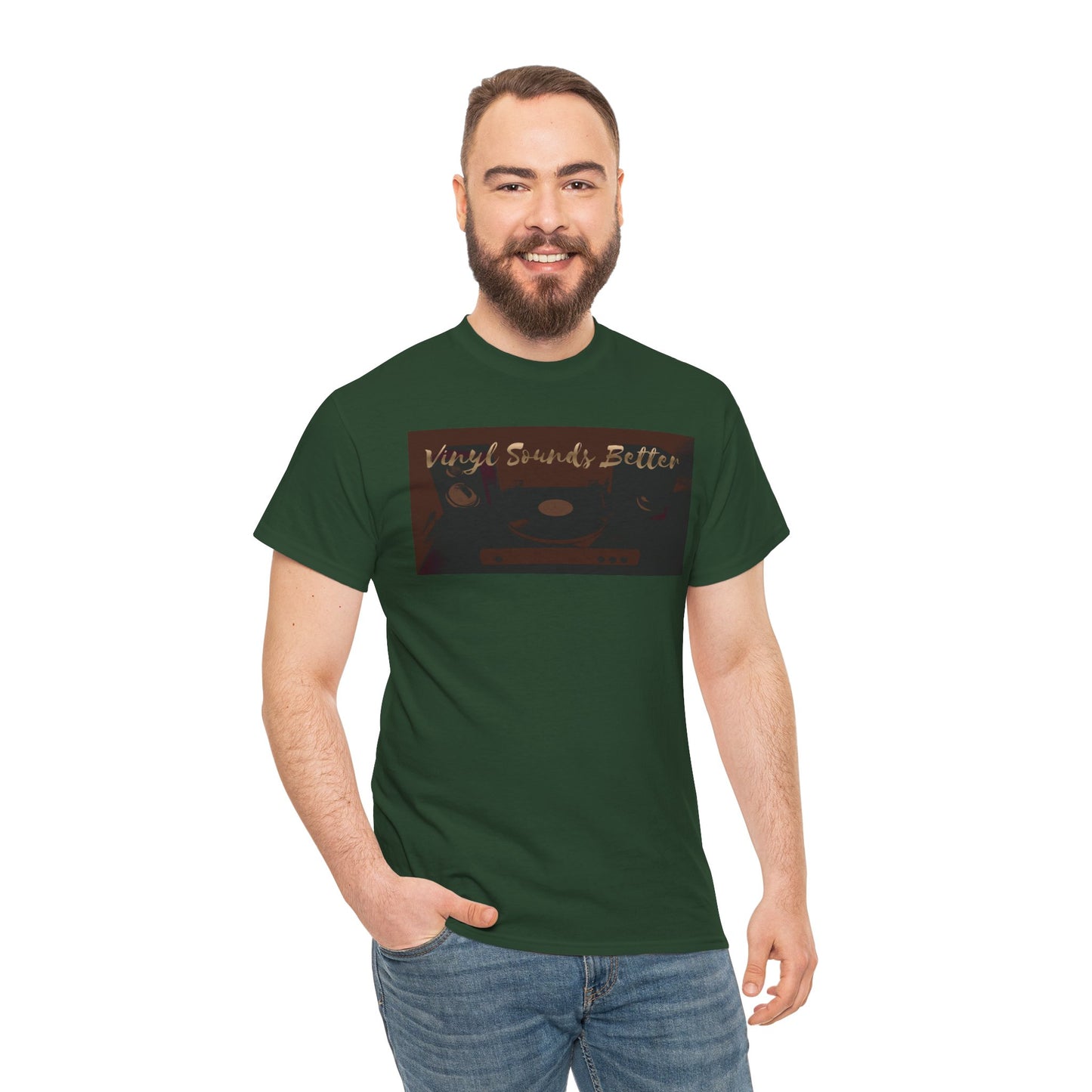Vinyl Sounds Better T-Shirt — Retro Record Player Tee for Music Lovers