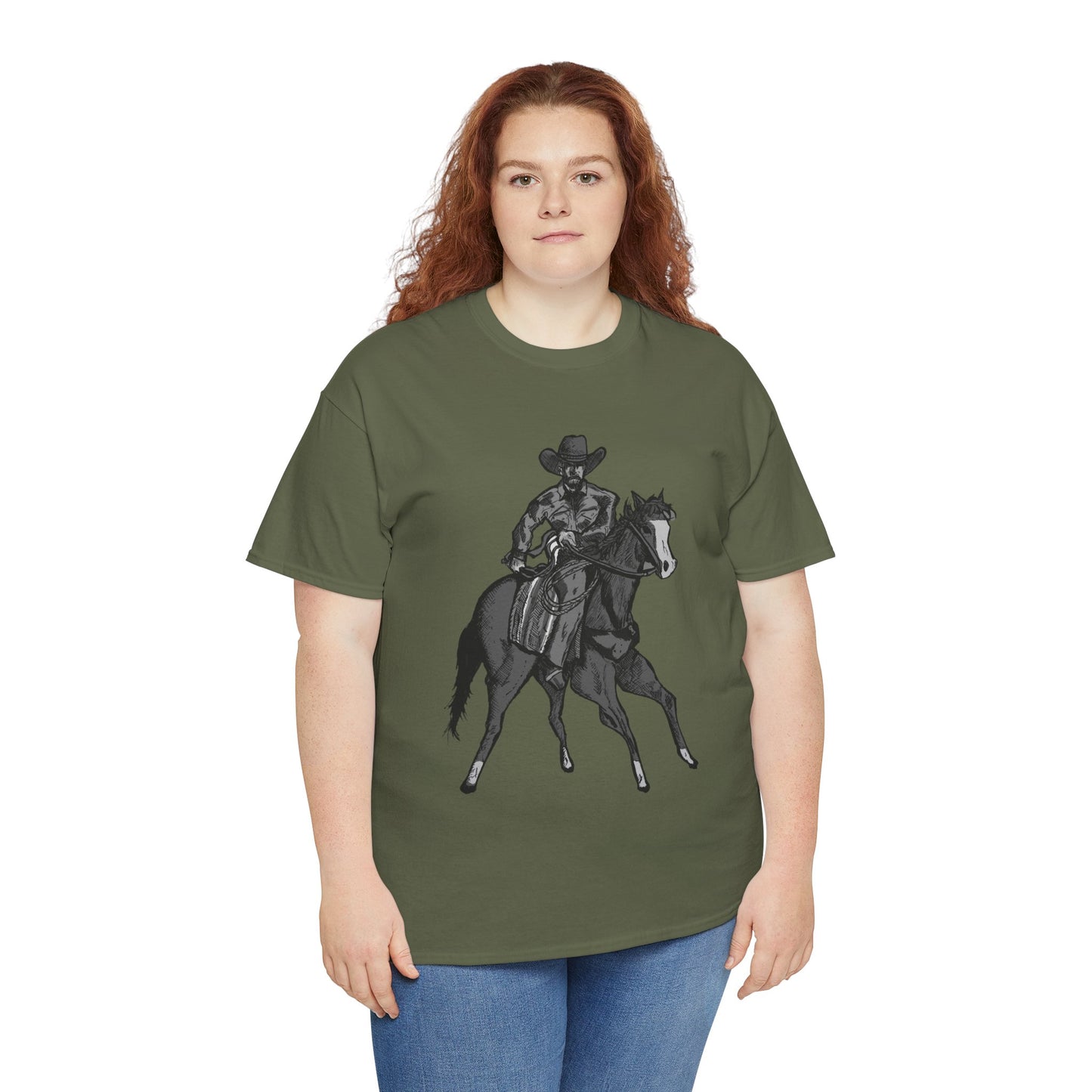 Cowboy on Horseback T‑Shirt — Vintage Western Rodeo Tee