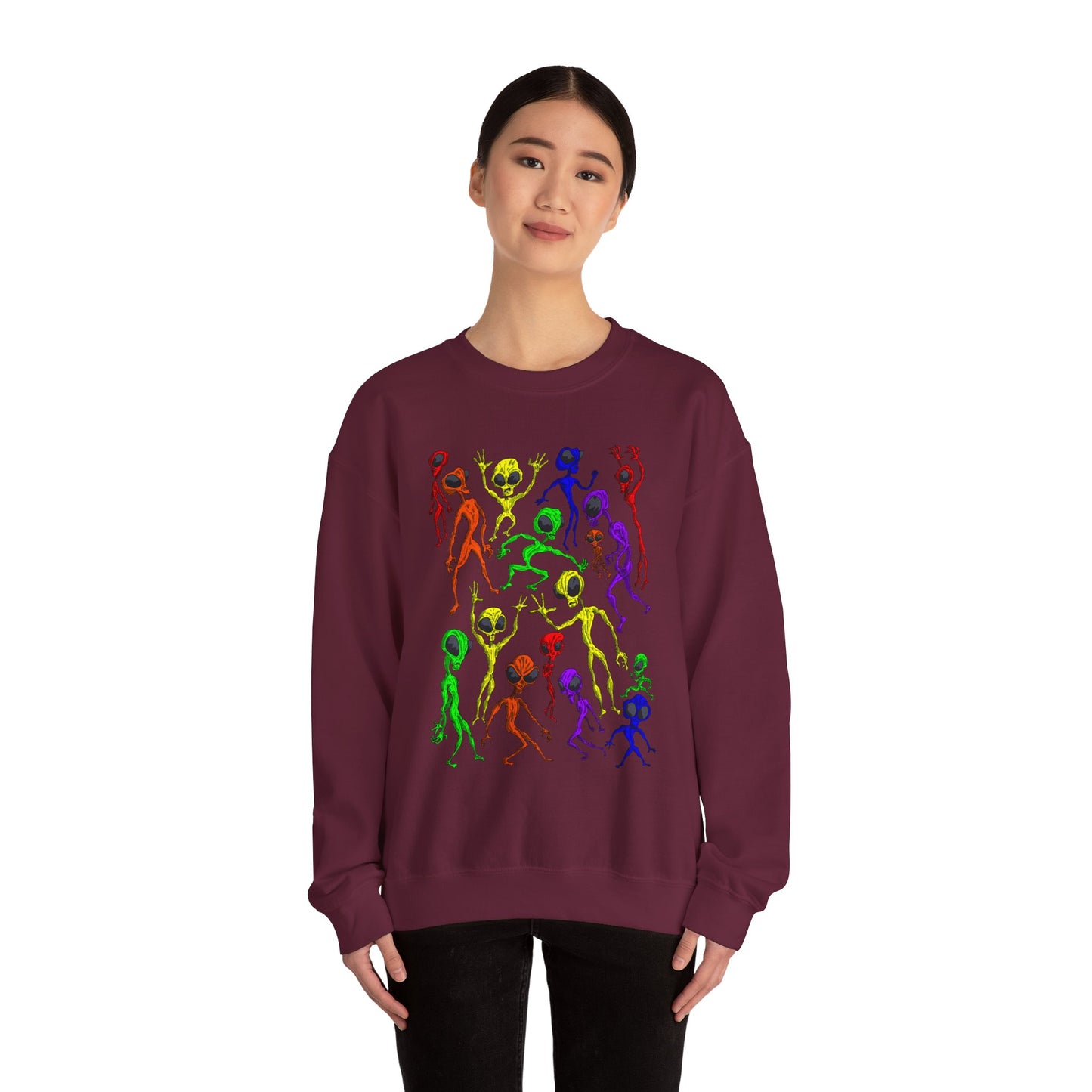 Alien Dance Party Crewneck Sweatshirt