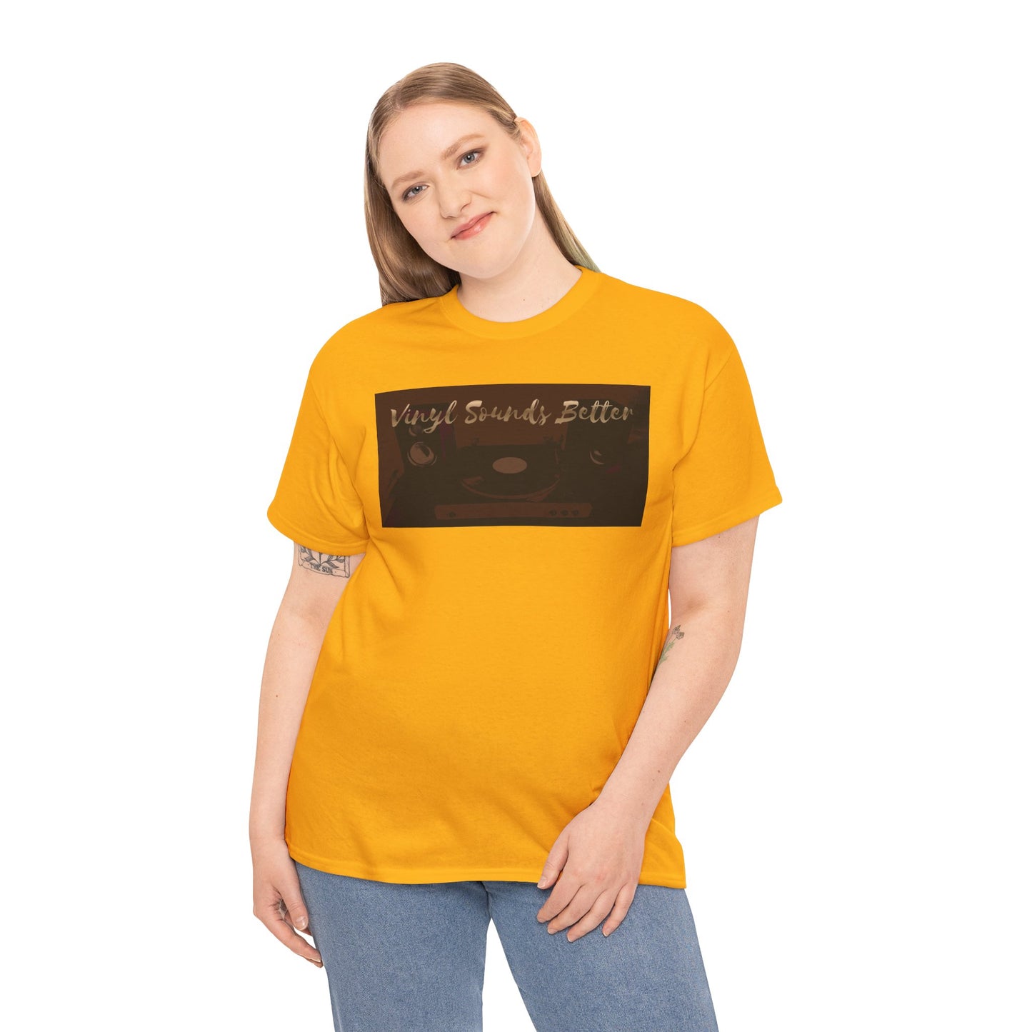 Vinyl Sounds Better T-Shirt — Retro Record Player Tee for Music Lovers