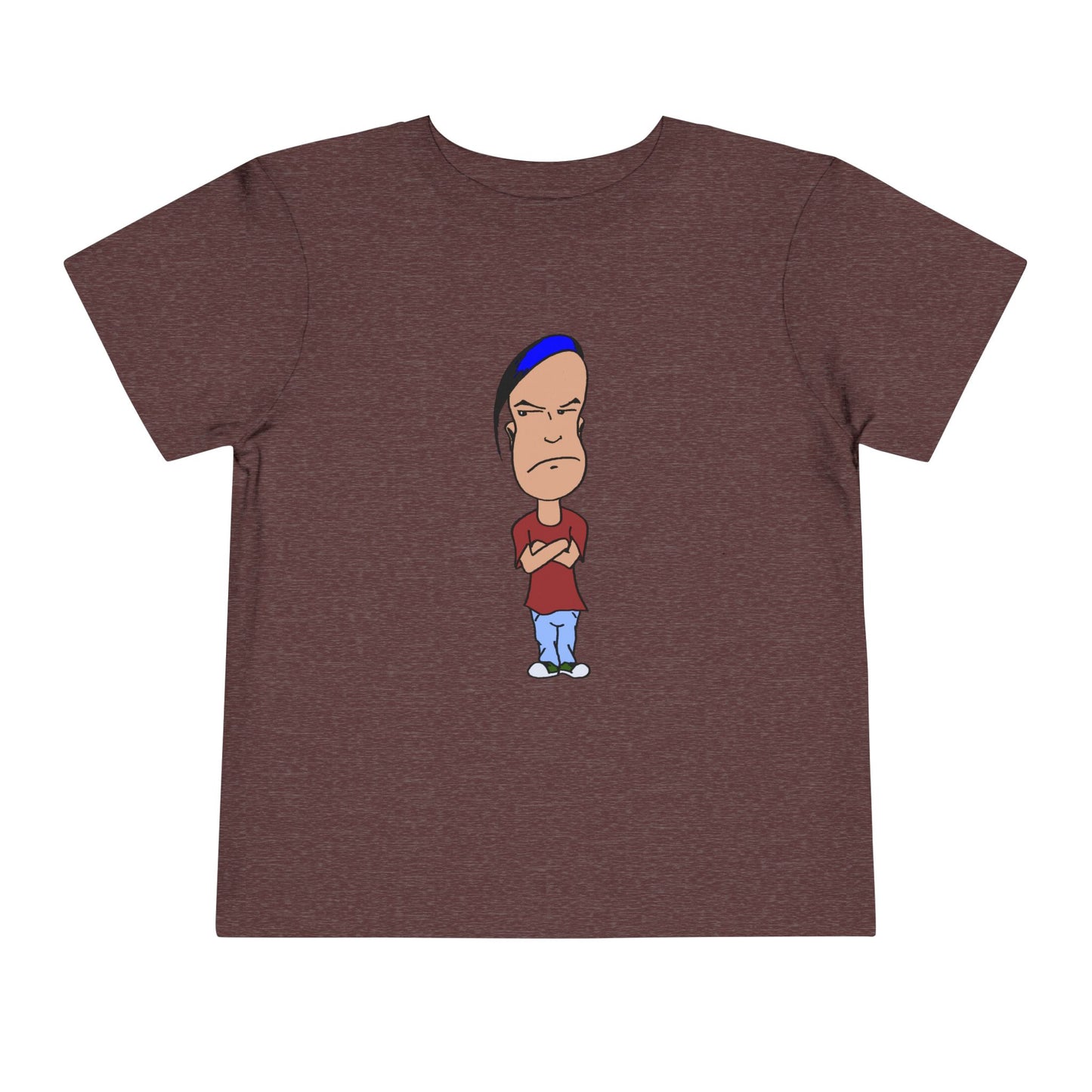 Smug Grumpy Kid Cartoon Toddler Tee
