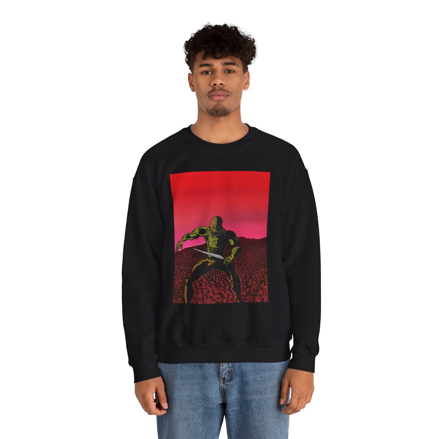 Retro Skull Master Graphic Unisex Crewneck Sweatshirt