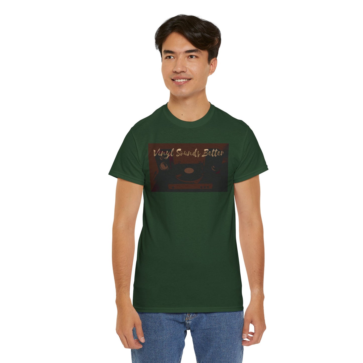 Vinyl Sounds Better T-Shirt — Retro Record Player Tee for Music Lovers
