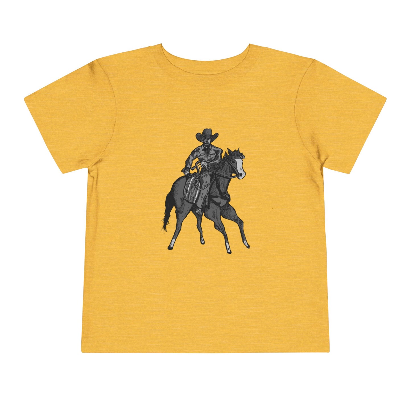 Toddler Western Cowboy Tee — Horseback Rider Graphic Shirt