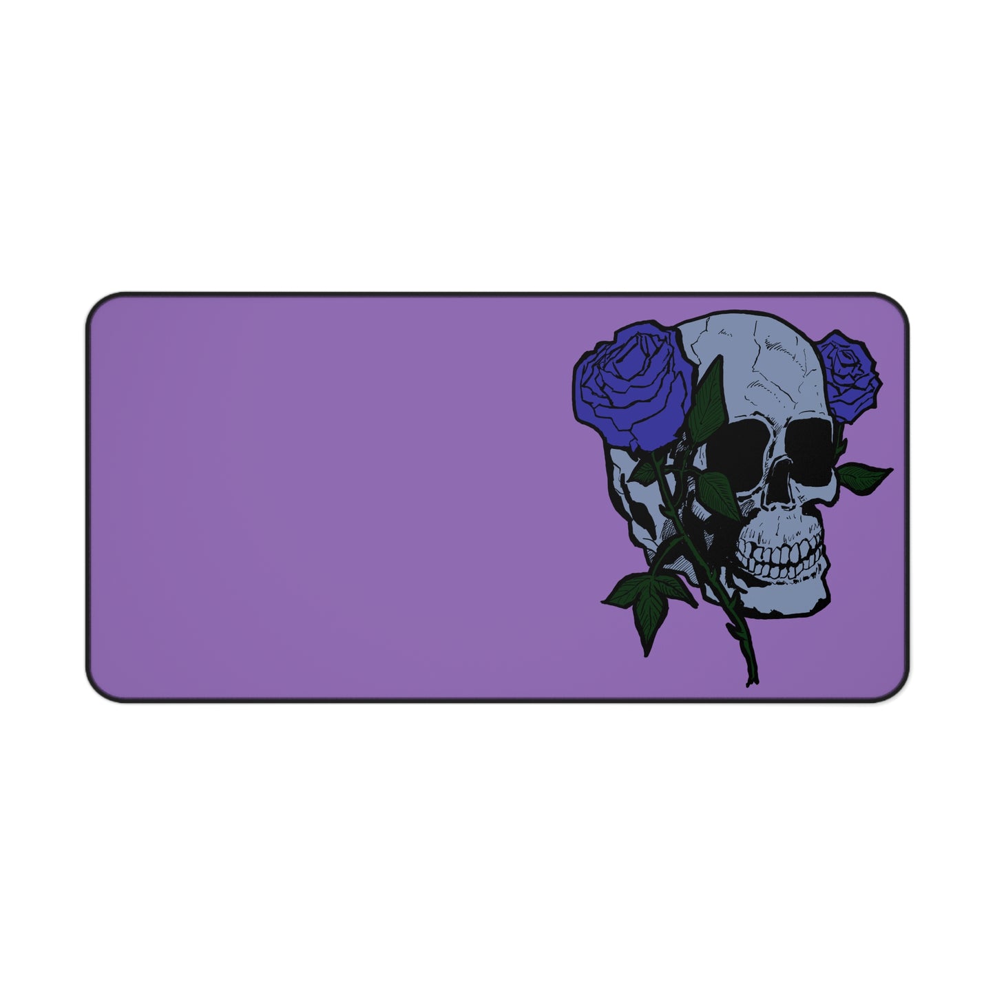 Gothic Midnight Skull Rose Desk Mat | Office Decor, Gamers Gift, Stylish Workspace, Unique Home Office, Halloween Decoration