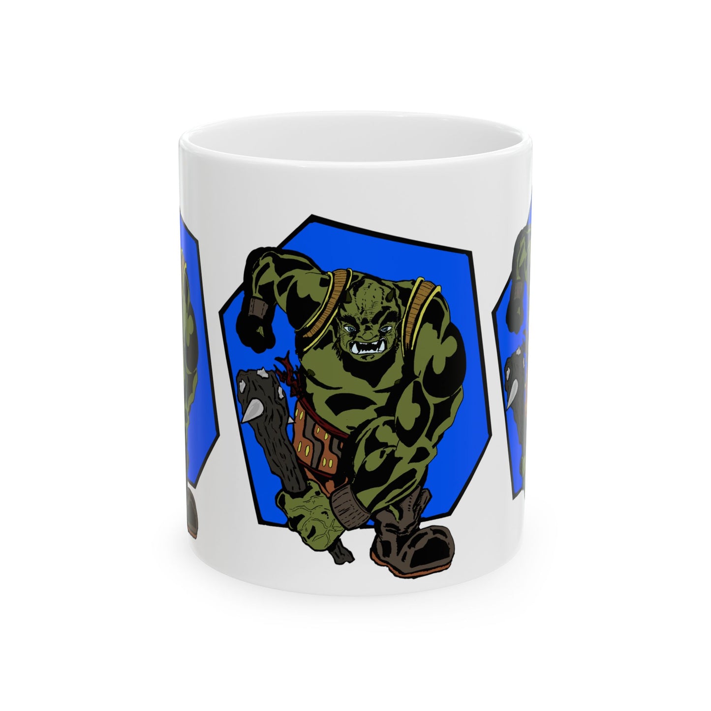 Running Ogre Ceramic Mug, (11oz)