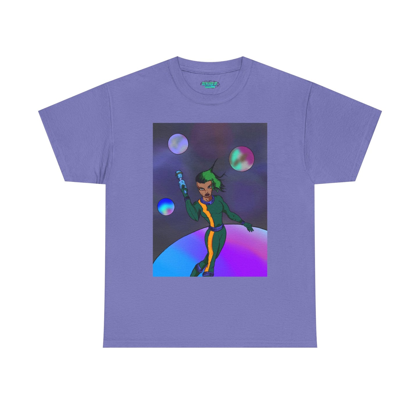 Cosmic Hero Vibe Tee - Unisex Heavy Cotton Tee, Space Art Shirt, Retro Sci-Fi T-Shirt, Gift for Space Lovers, Unique Graphic Tee