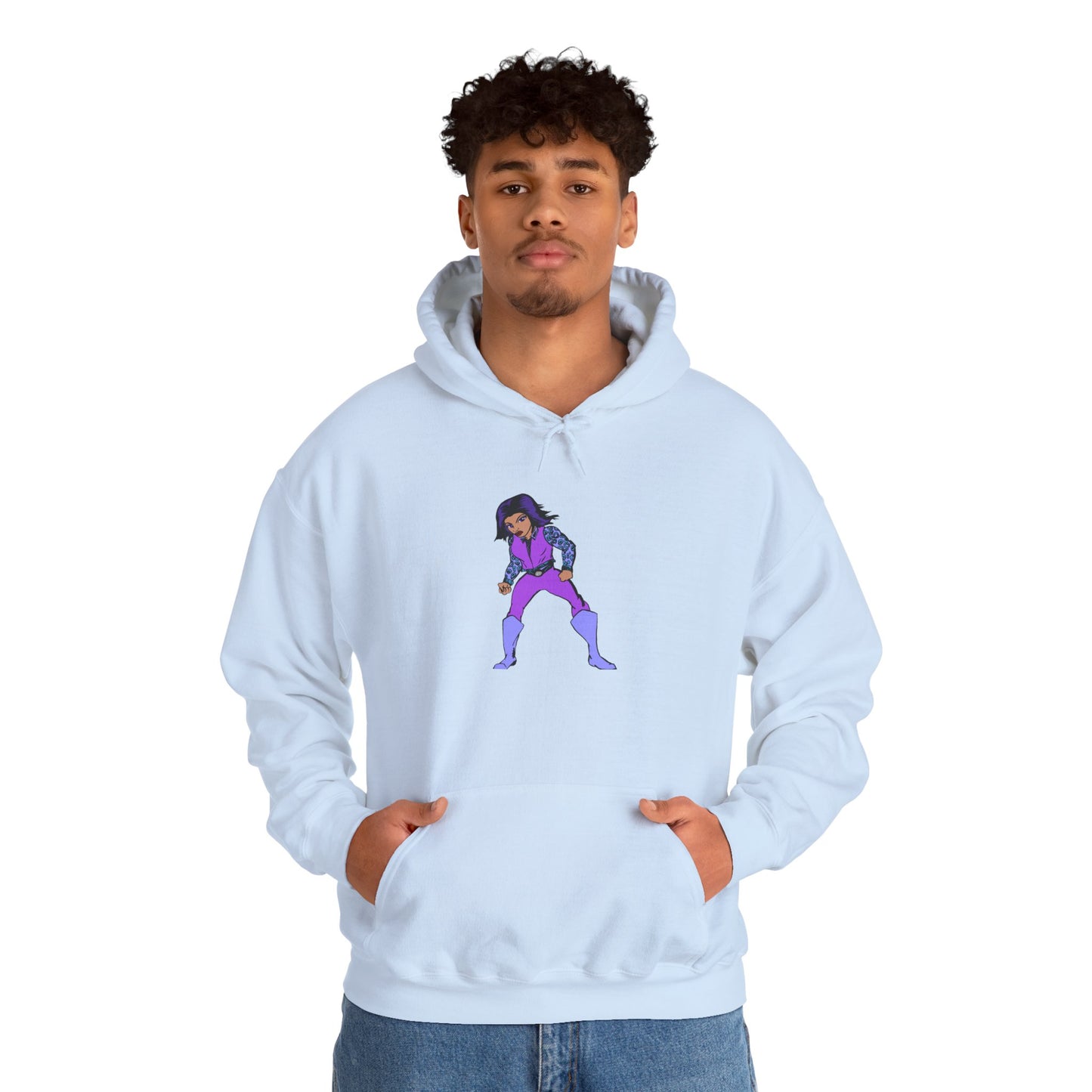Funky Superhero Hoodie: Unisex Sweatshirt, Cozy Gift for Cartoon Lovers, Perfect for Comfy Days, Great for Halloween